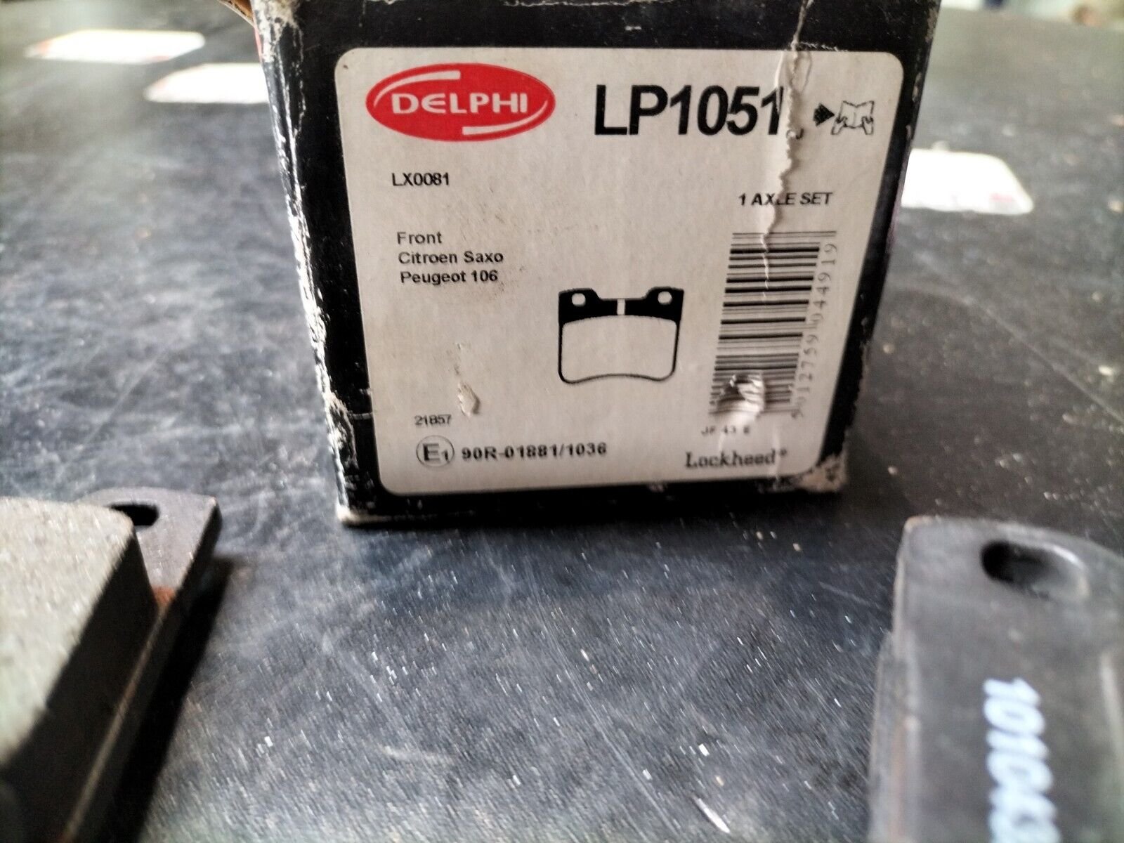 PLAQUETTES DE FREIN AVANT PEUGEOT 106 CITROEN SAXO DELPHI LP1051