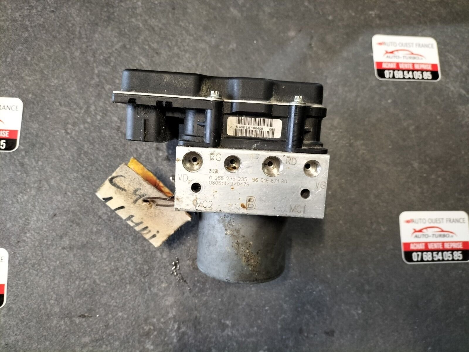 BLOCK ABS CITROEN C4 1.6 HDI BOSCH 0265235235, 9661887180