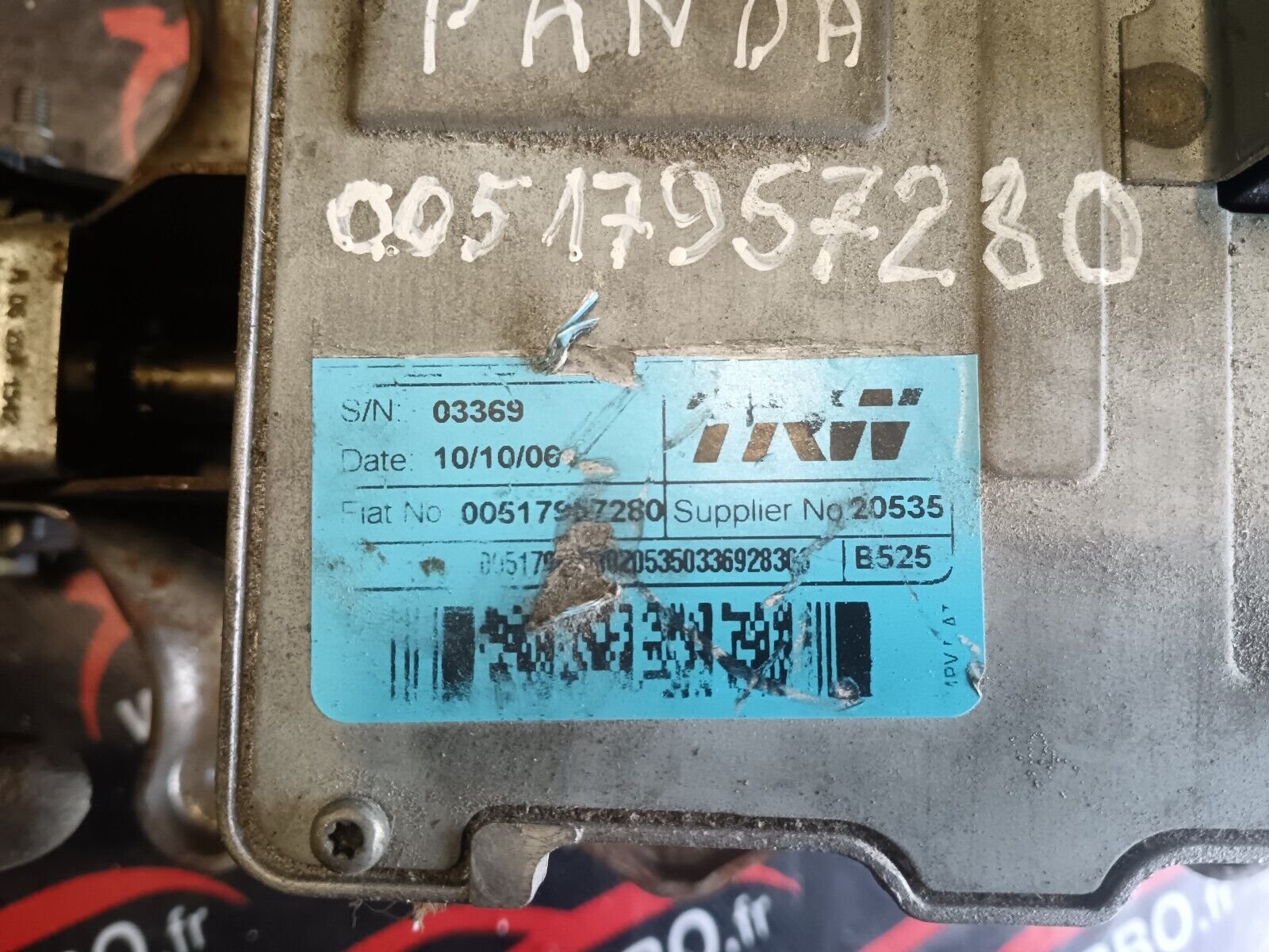 COLONNE DE DIRECTION FIAT PANDA REFERENCE: 00517957280