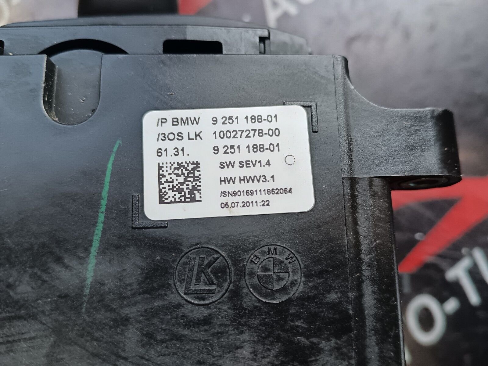 LEVIER DE VITESSE BMW SERIE 5 F10 REFERENCE: 925118801