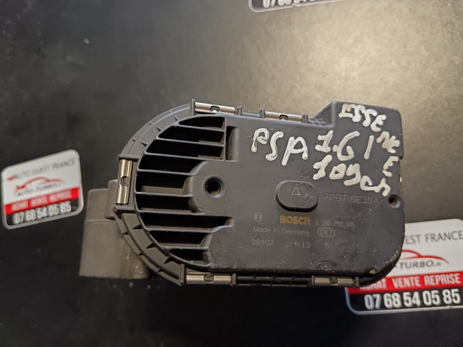 BOITIER DE PAPILLON  PSA 1.6 ESSENCE 109 CH REFERENECE: 0280750085