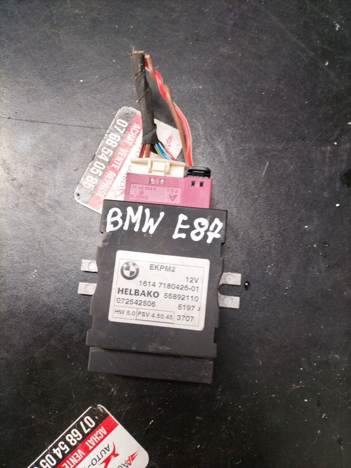 CALCULATEUR POMPE A ESSENCE   BMW SERIE 116 I E87 55892110, 1614 7180426-01