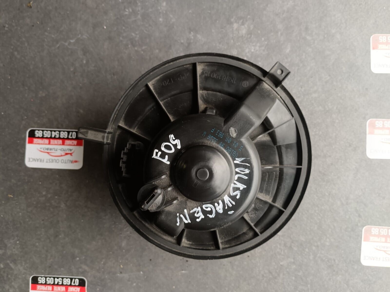 MOTEUR VENTILATEUR CHAUFFAGE VOLKSWAGEN EOS, TOIRAN, GOLF 5 REFERENCE: 1K1819015