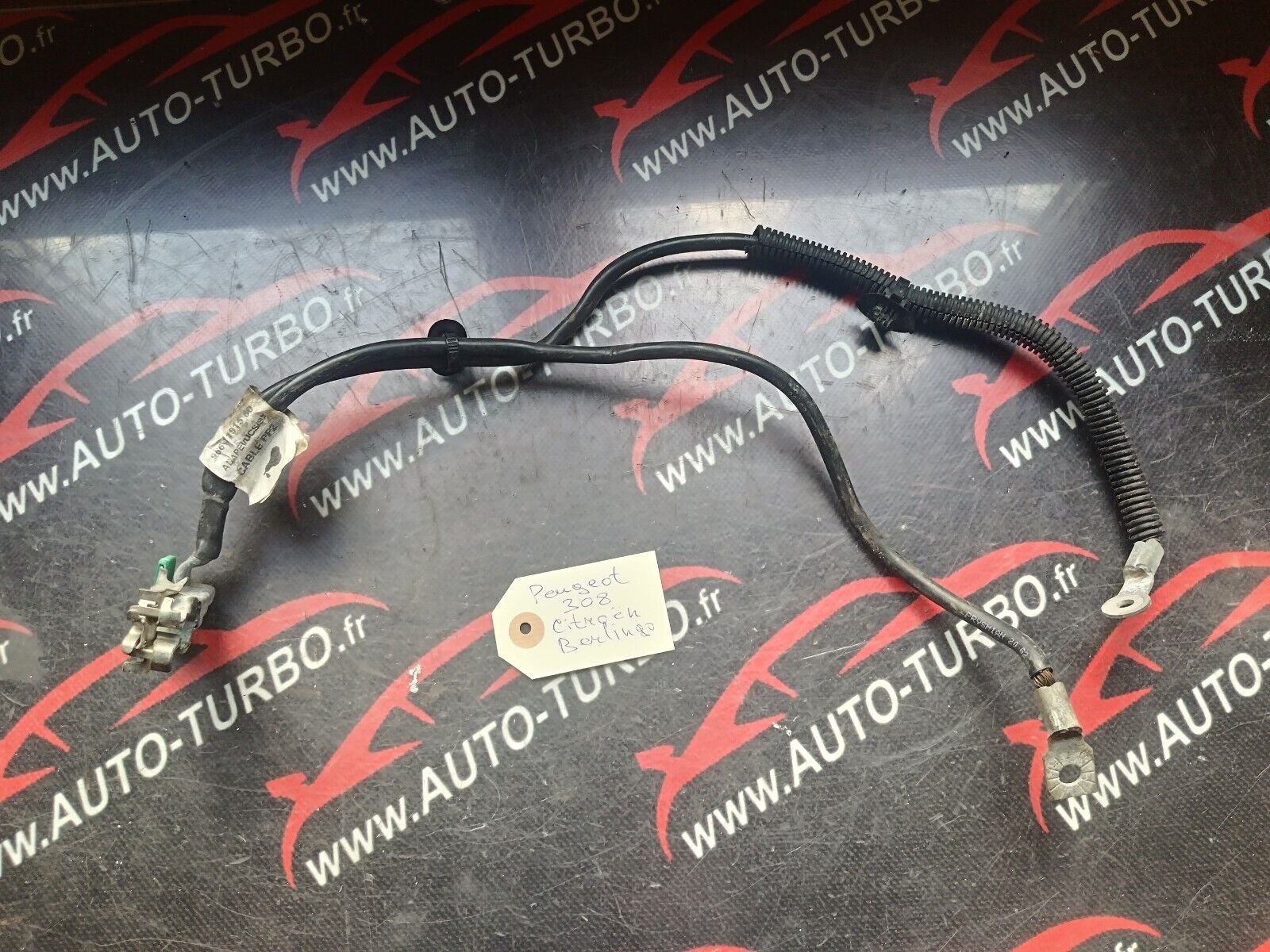 CABLE BATTERIE PEUGEOT 308 1.6HDI CITROEN BERLINGO REFERENCE: 9661191580