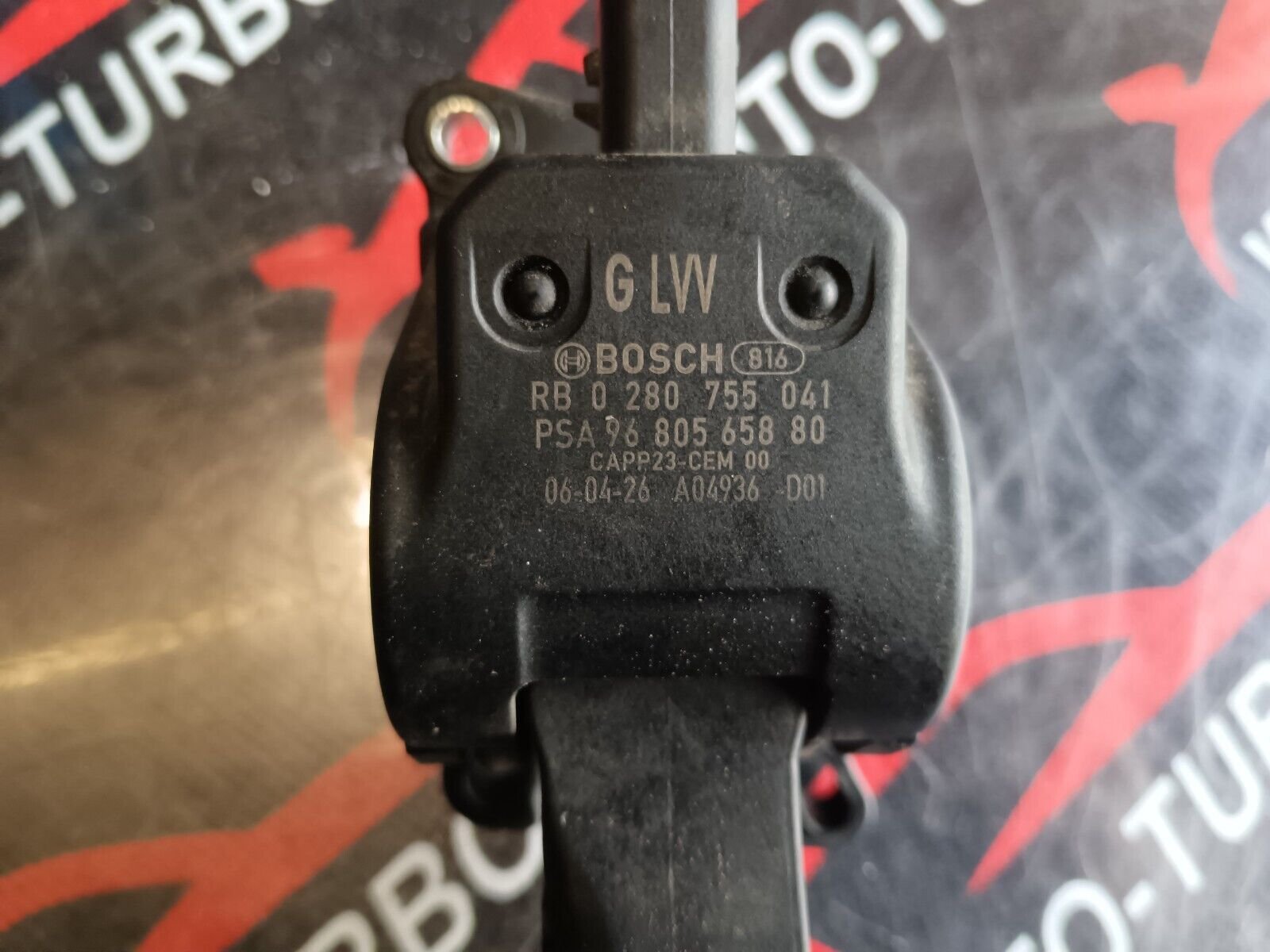 PEDALE ACCELERATEUR CITROEN  C4 REFERENCE: 9680565880