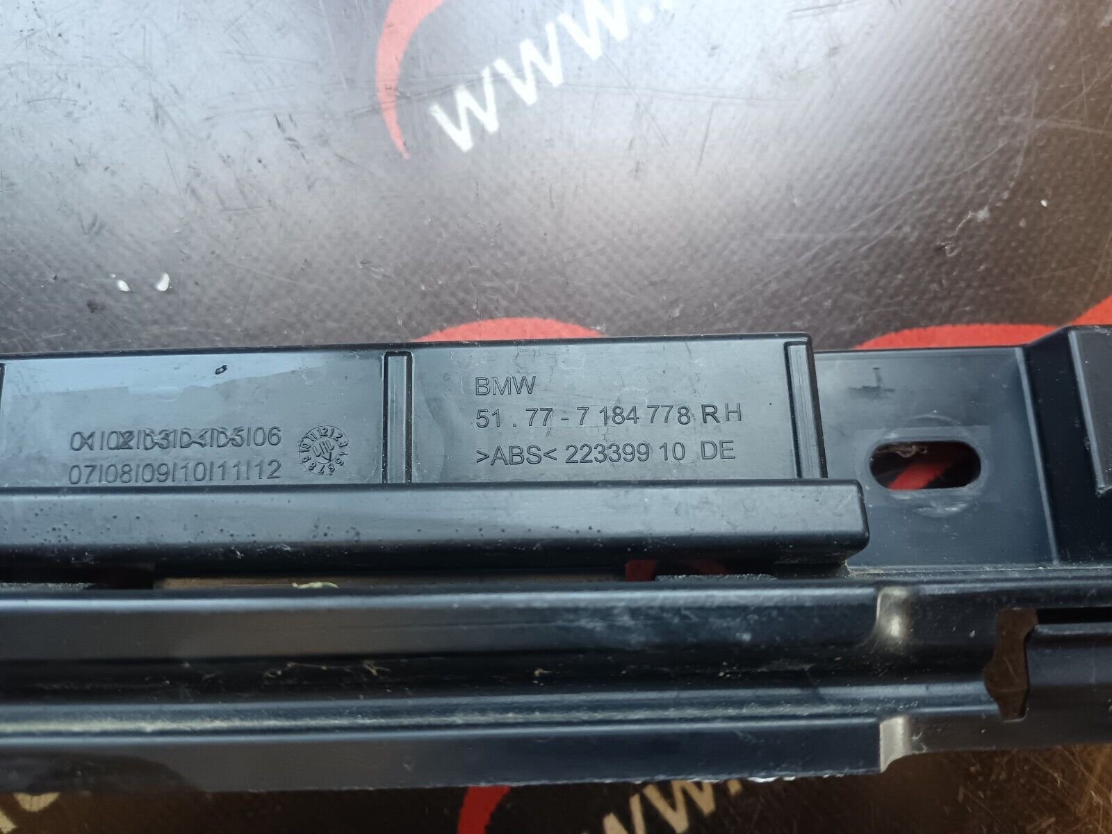 SUPPORT DU BAS DE CAISSE BMW 520 F10 REFERENCE:7184778