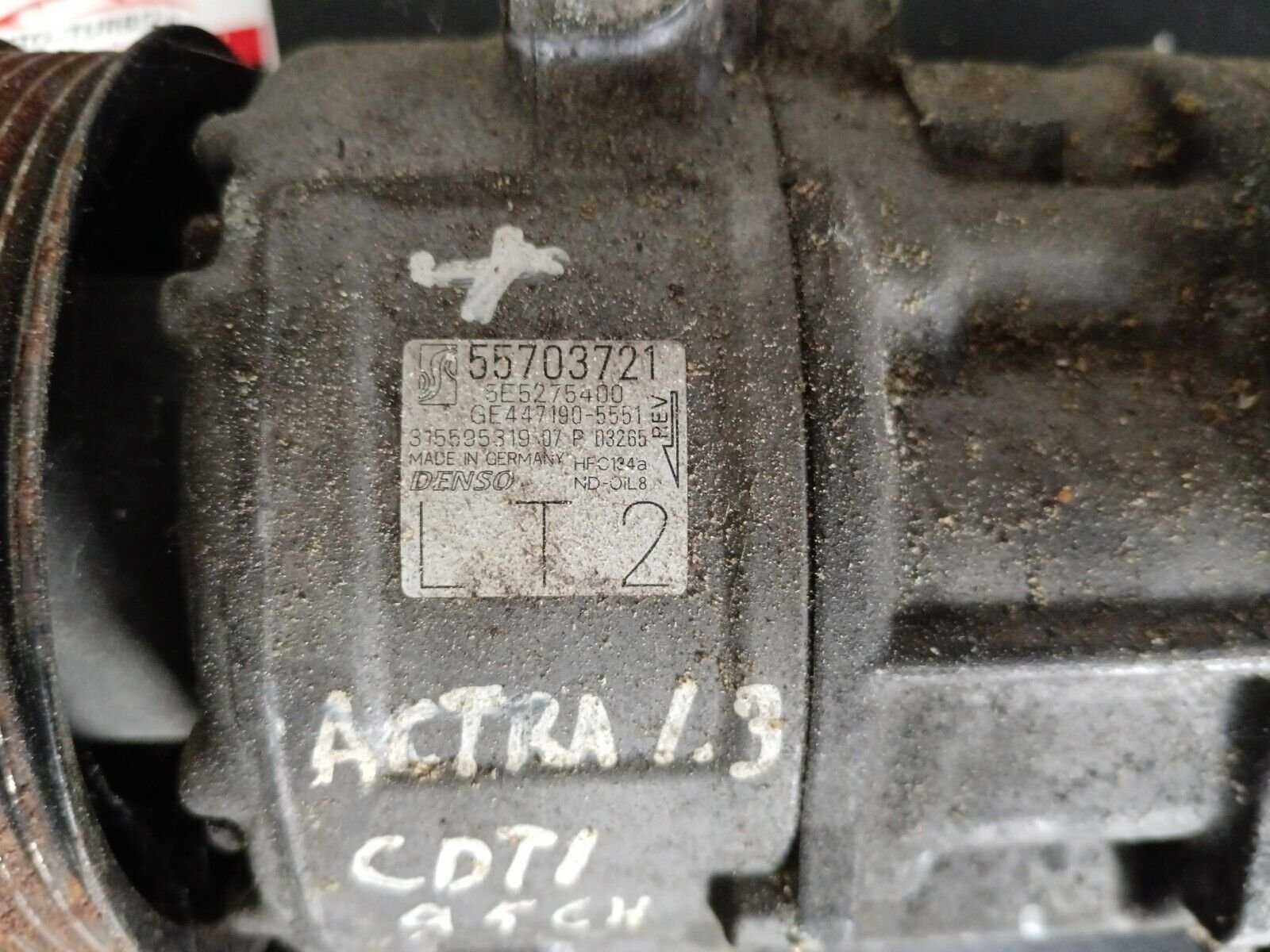 COMPRESSEUR DE CLIMATISATION OPEL ASTRA 1.3 CDTI 95CH REFERENCE: 55703721