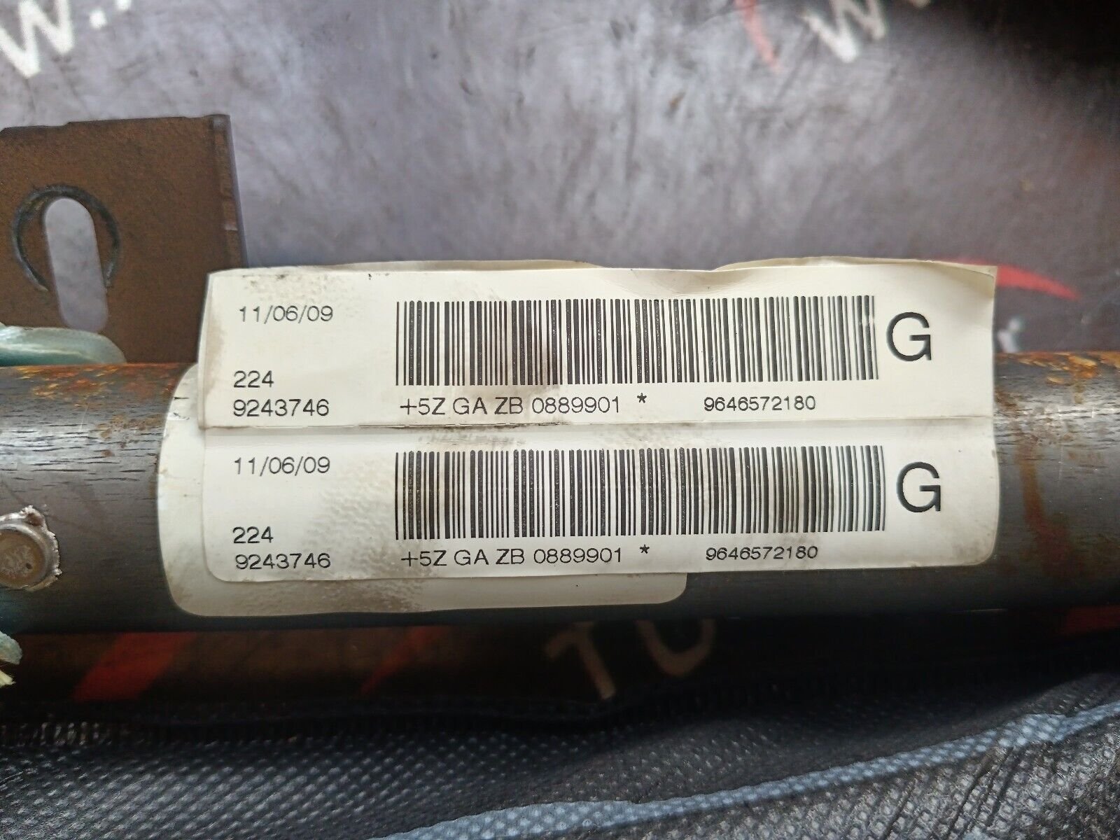 AIRBAG RIDEAU LATERAL GAUCHE  CITROEN C4 PHASE 1 REFERENCE: 9646572180