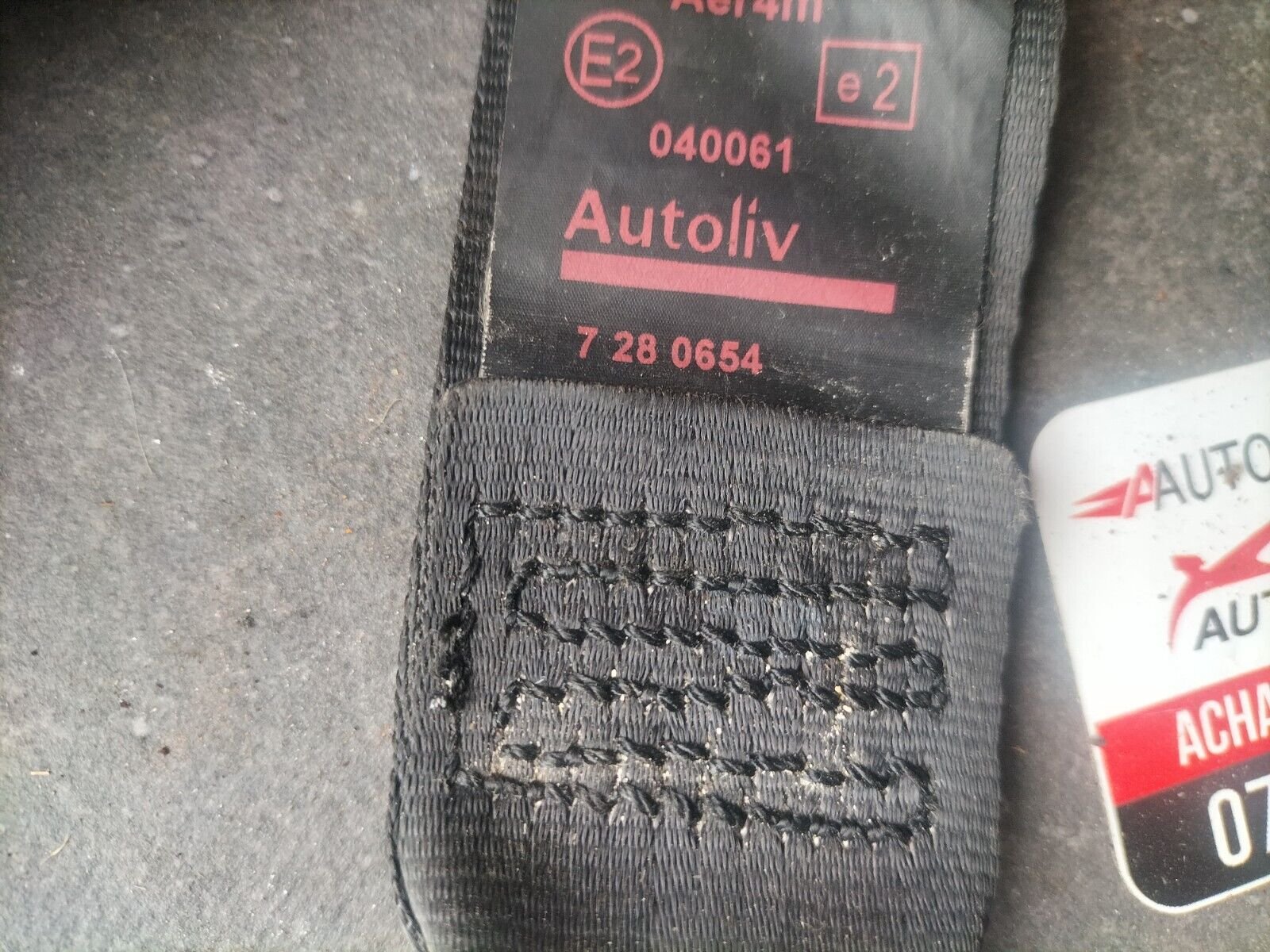 CEINTURE DE SECURITE ARRIERE DROIT PEUGEOT 308 PHASE 1 96812534XX