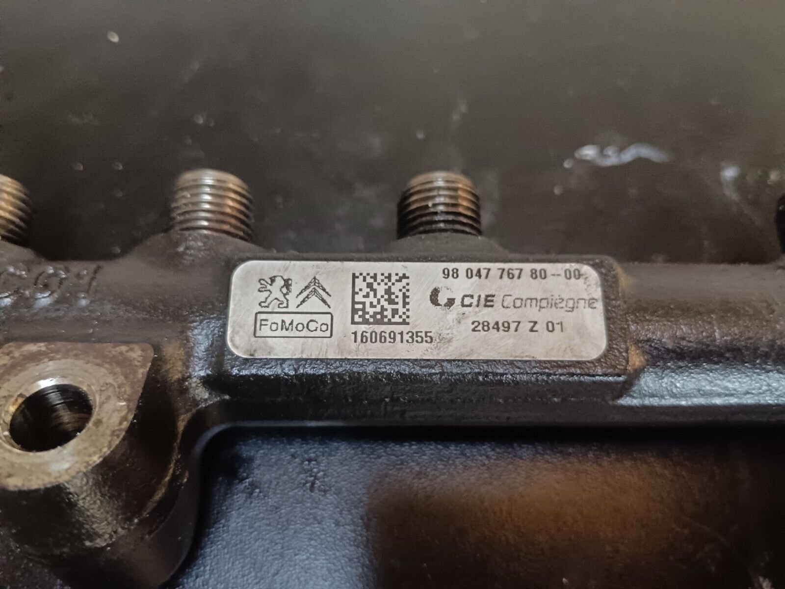 RAMPE INJECTION PSA 1.6 HDI 100CH REFERENCE: 9804776780-00