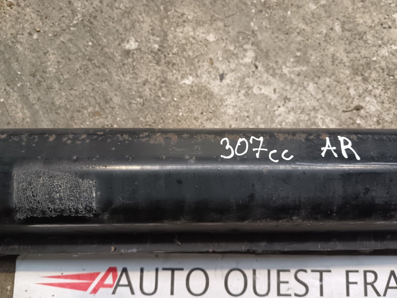 RENFORT PARE CHOC ARRIERE (TRAVERS) PEUGEOT 307CC REFERENCE: 807800