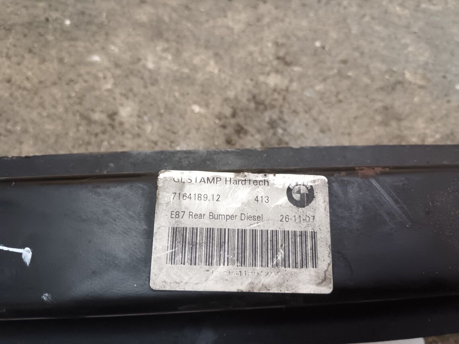 RENFORT PARE CHOC ARRIERE (TRAVERS) BMW SERIE 1 E87 REFERENCE: 7164189