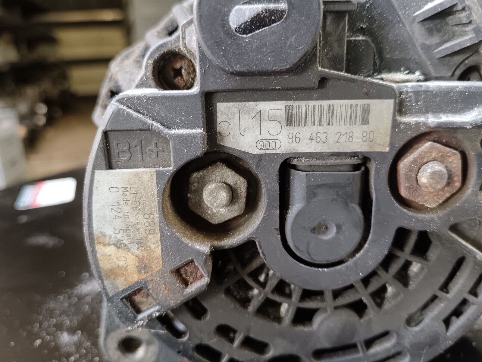 ALTERNATEUR  PSA 1.6HDI 90CH POULIE A REMPLACER REFERENCE: 9646321880