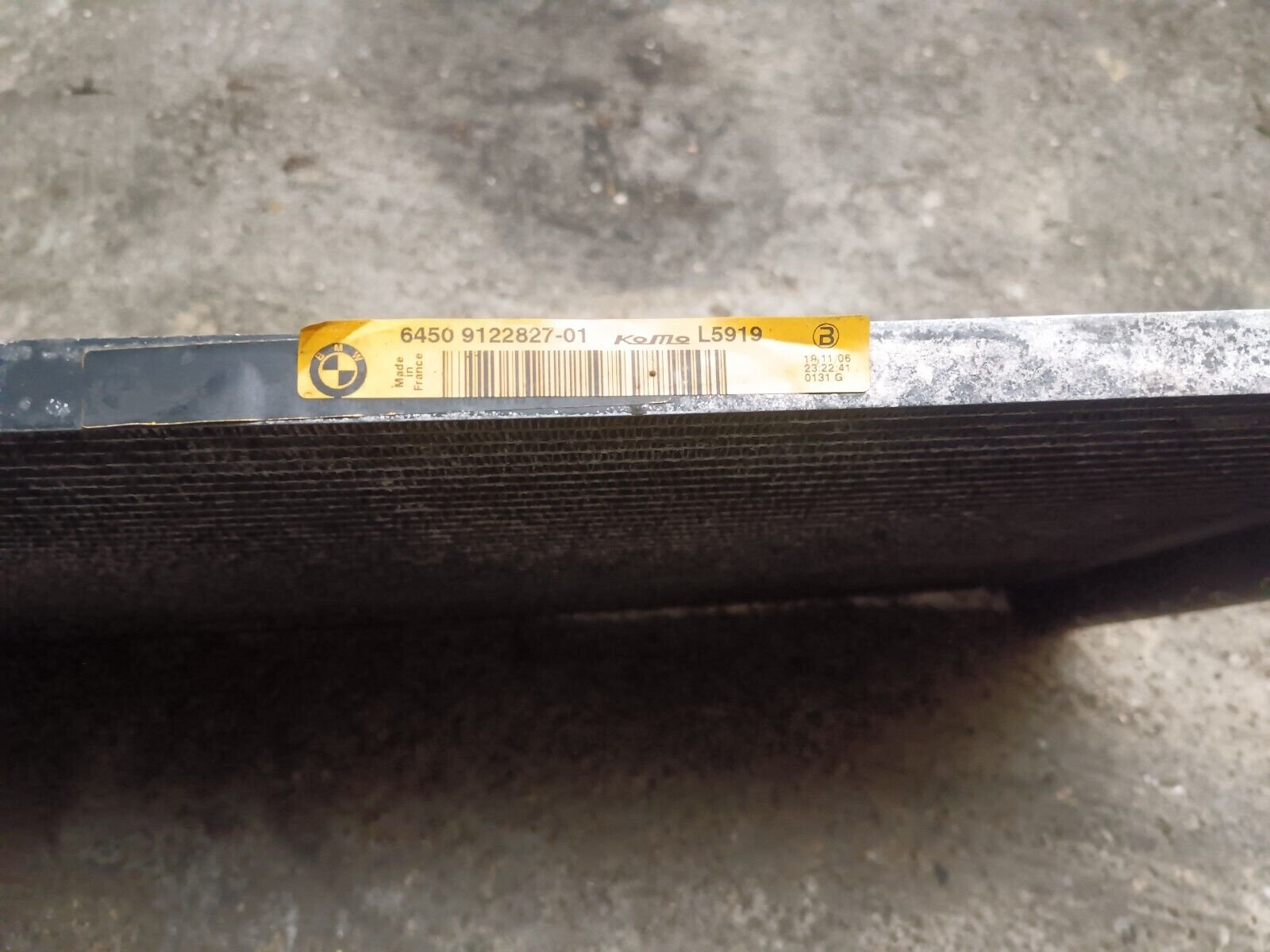 RADIATEUR CLIMATISATION BMW 525 E60 REFERENCE: 9122827