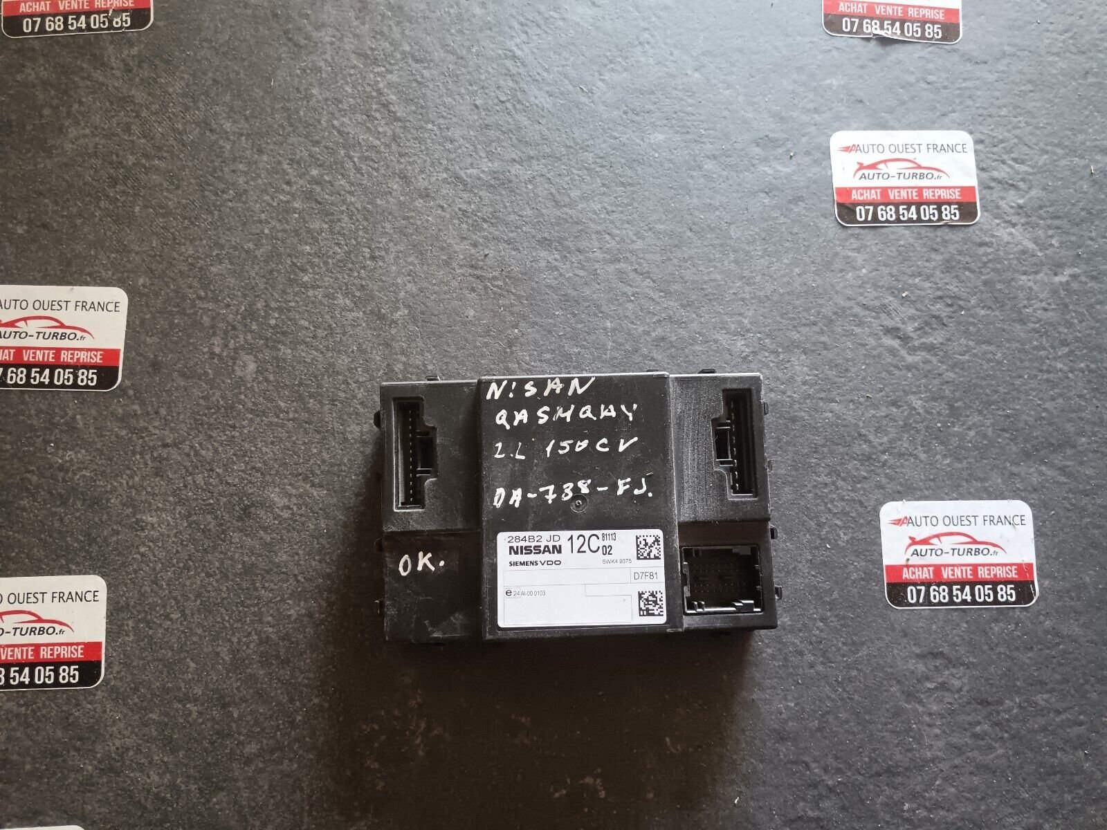 BOITIER MODULE CONFORT NISSAN QASHQAI REFERENCE: 284B2JD02B