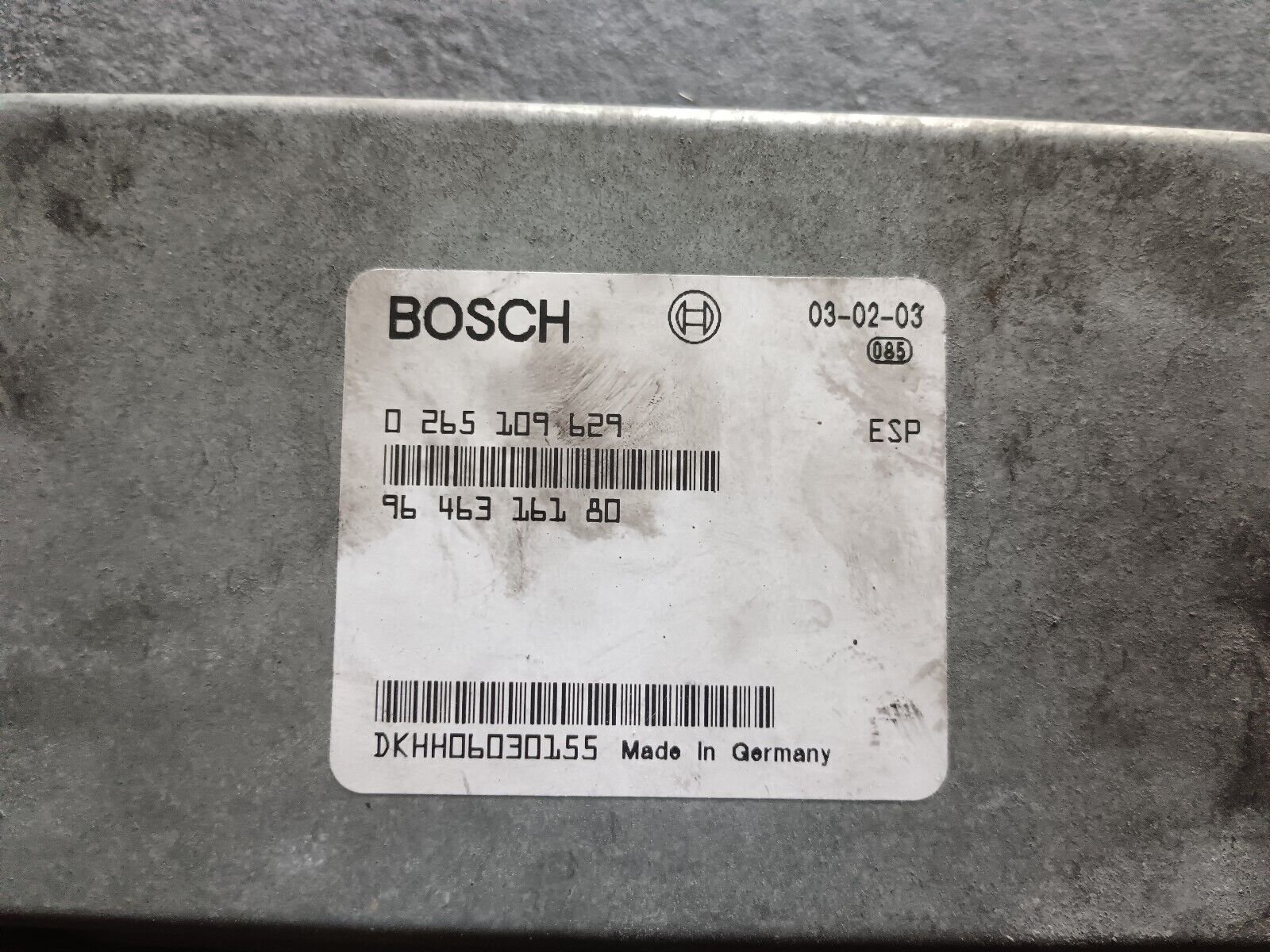 CALCULATEUR PEUGEOT 607 REFERENCE: 9646316180