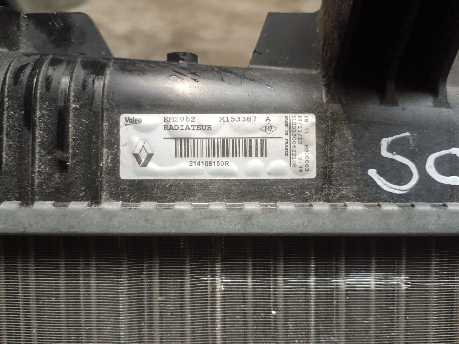 RADIATEUR EAU RENAULT MEGANE SCENIC 3 REFERENCE: 214105150