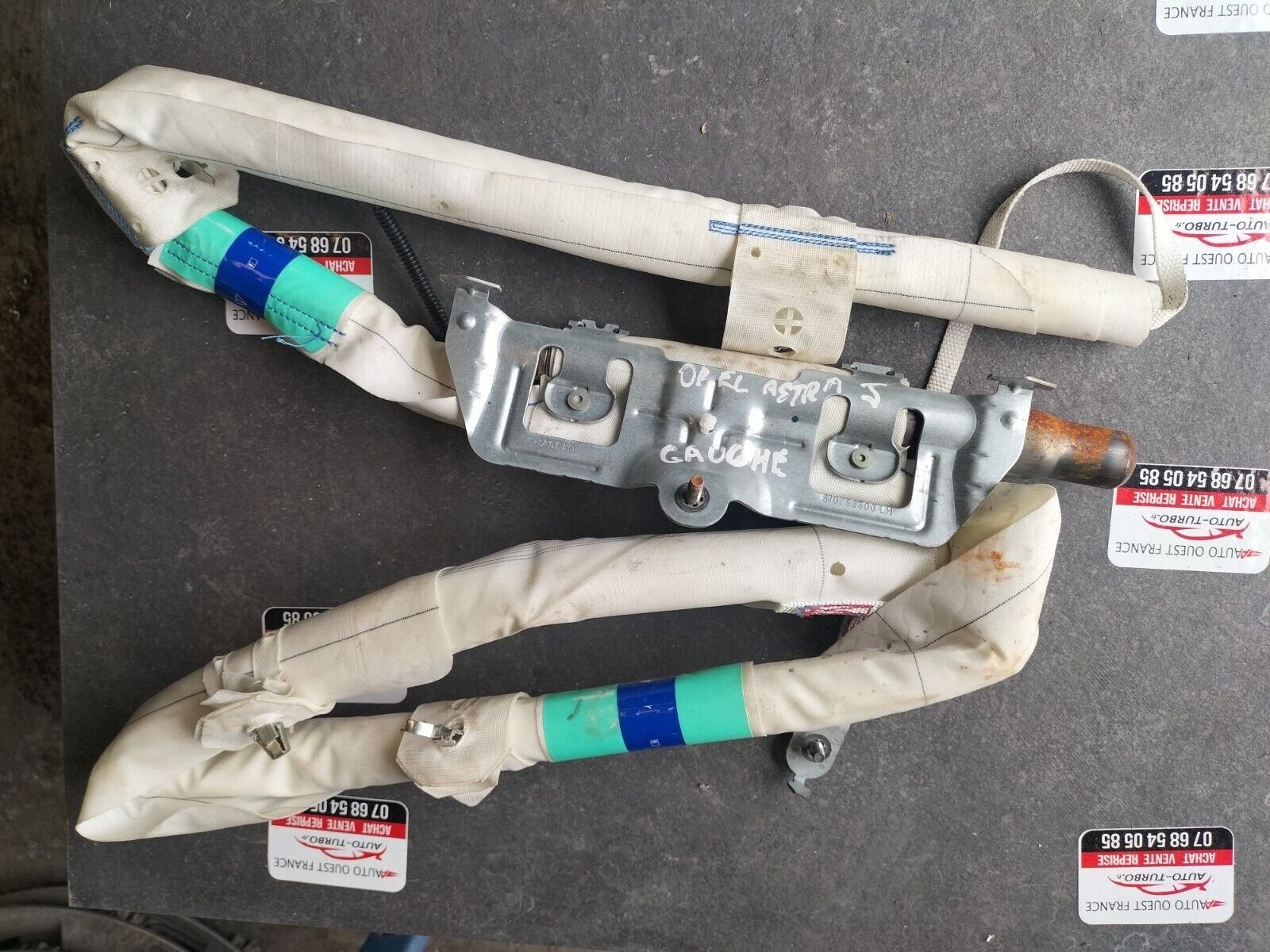 AIRBAG RIDEAU LATERAL GAUCHE OPEL ASTRA J 367416257, 610768700B LH