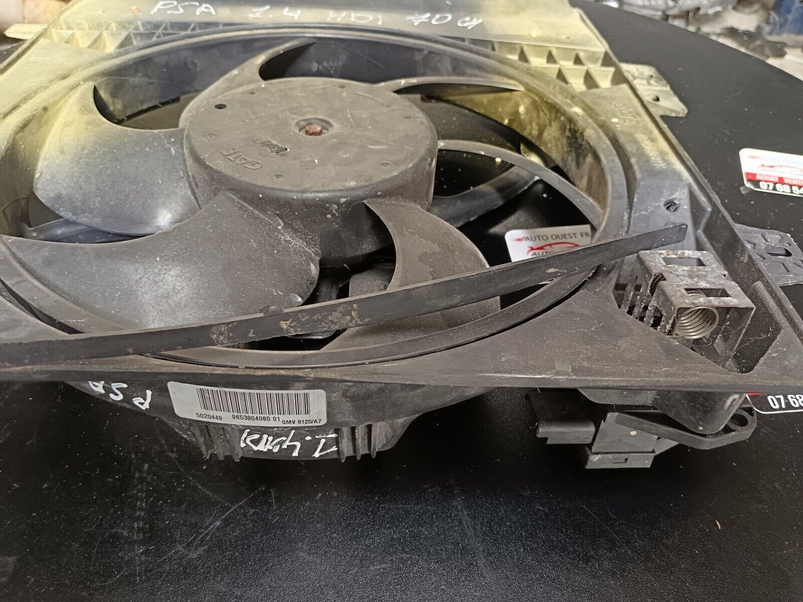 VENTILATEUR MOTEUR PSA 1.4HDI 70CH REFERENCE: 965380408001