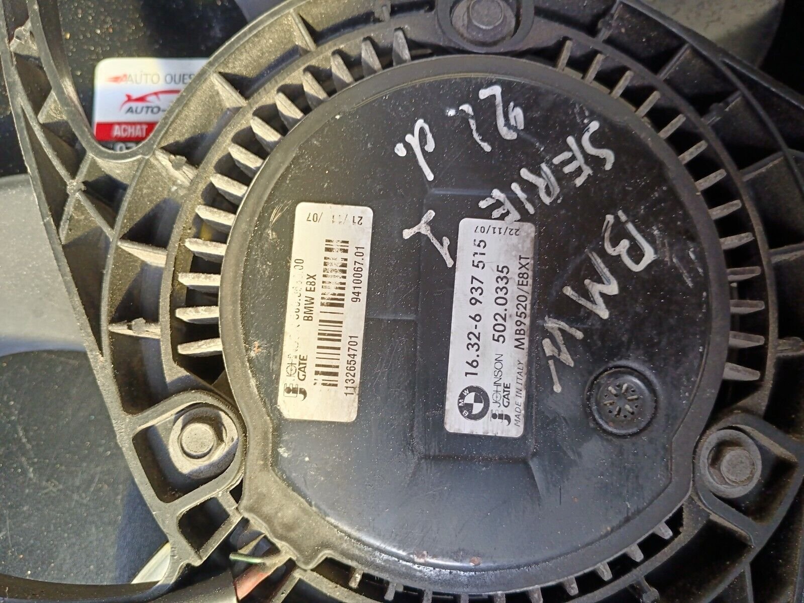 VENTILATEUR MOTEUR BMW SERIE 1 2.0D REFERENCE: 5020335