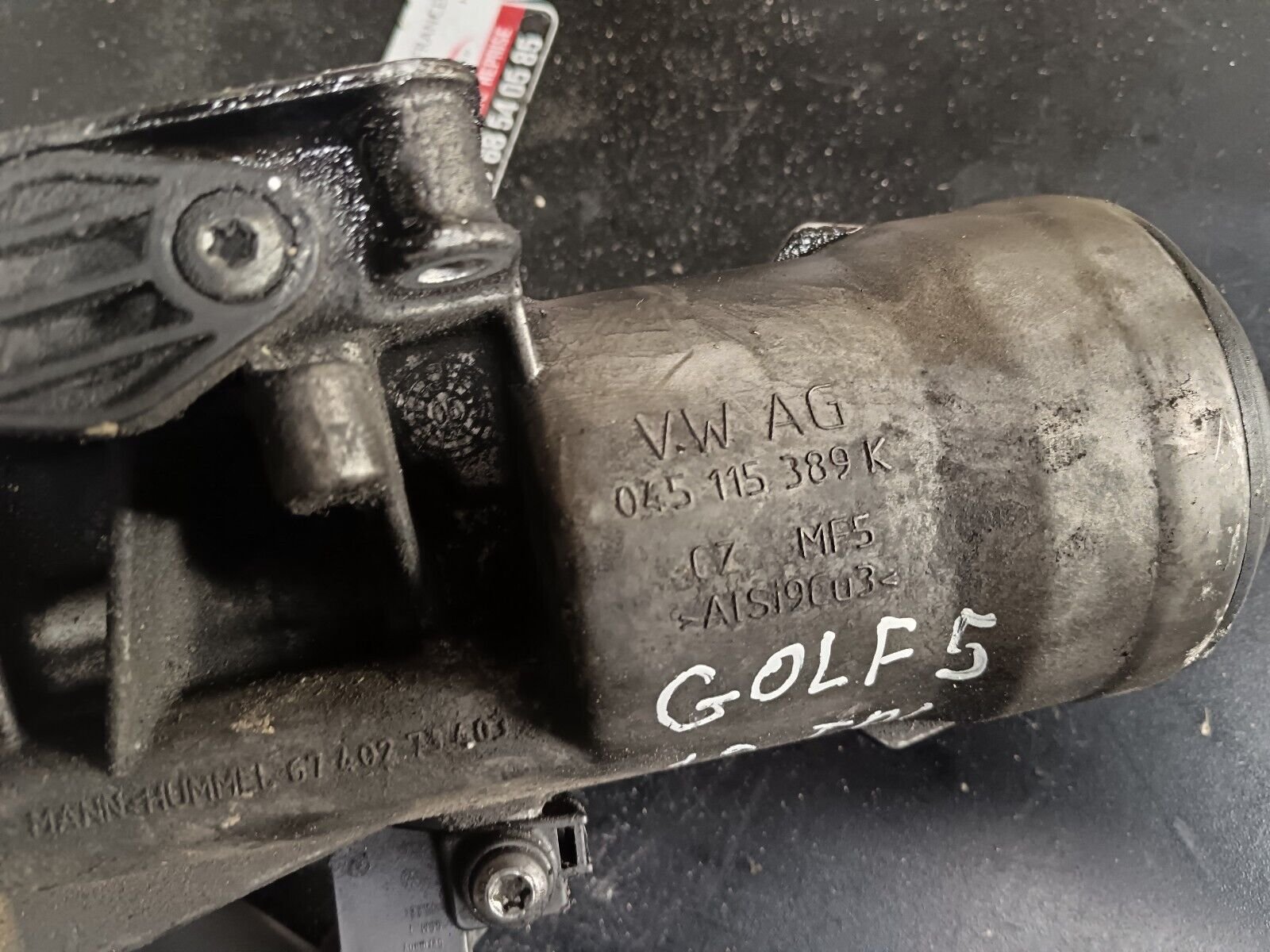 SUPPORT FILTRE HUILE VOLKSWAGEN GOLFV 1.9CDTI REFERENCE: 045115389K