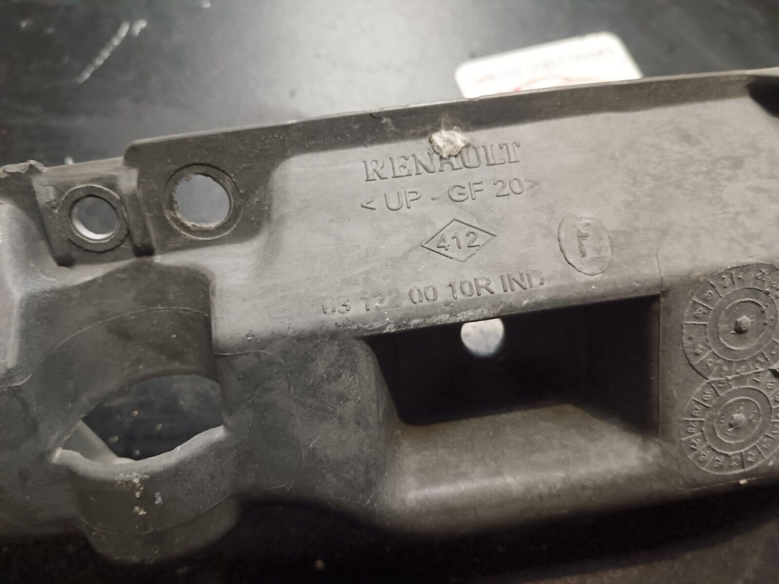 SUPPORT PARE CHOC AVANT DROIT RENAULT SCENIC 3 REFERENCE: 631220010