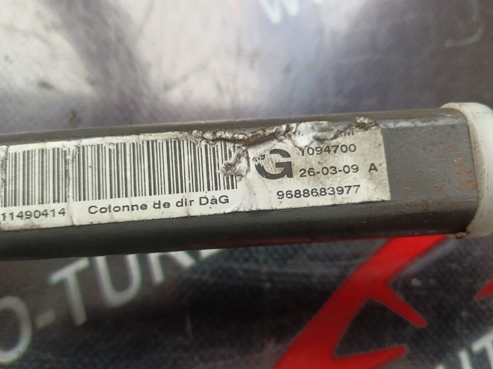 COLONNE DE DIRECTION CITROEN C4 REFERENCE: 9688683977