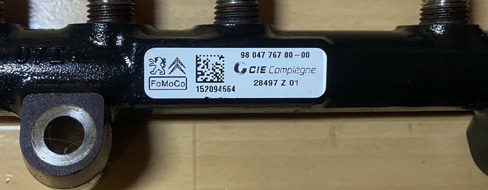 9804776780-00 Rampe D'injection Citroen Peugeot FoMoCo