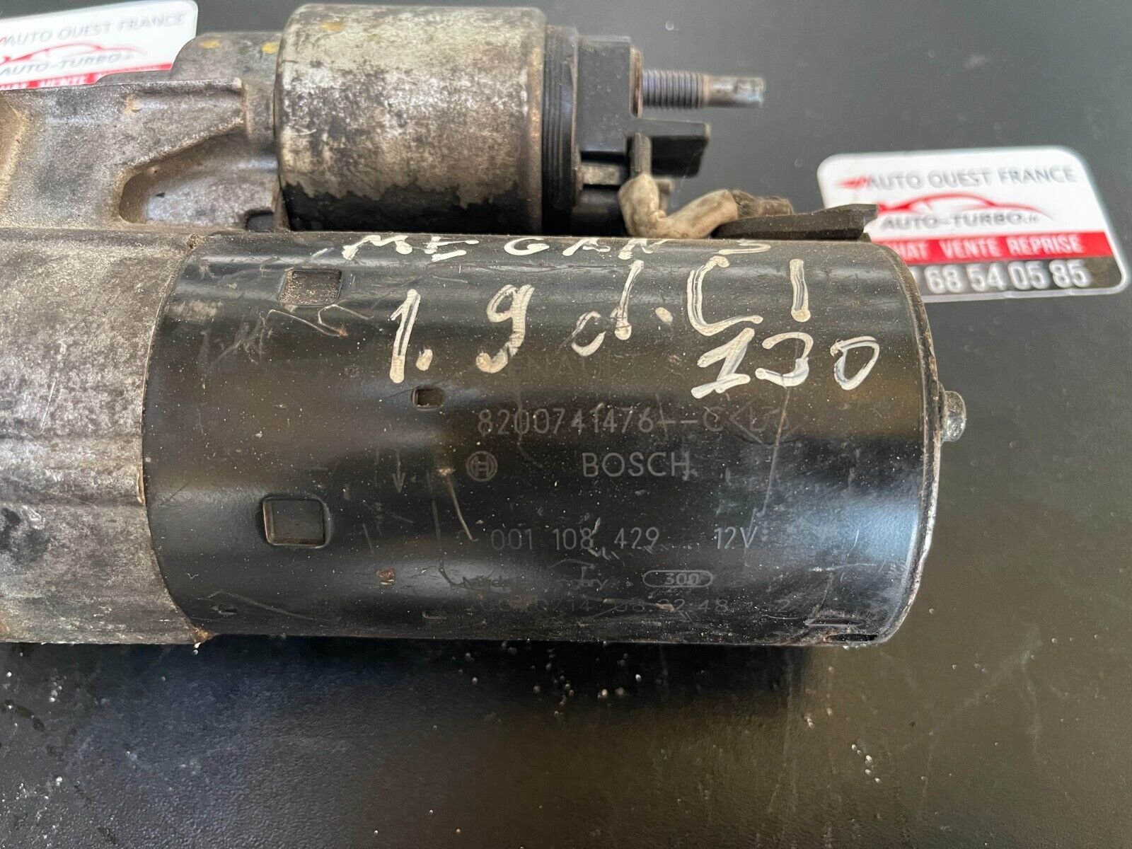 DEMARREUR RENAULT MEGAN SCENIC 3 1.9 DCI 130CH REFERENCE: 8200741476