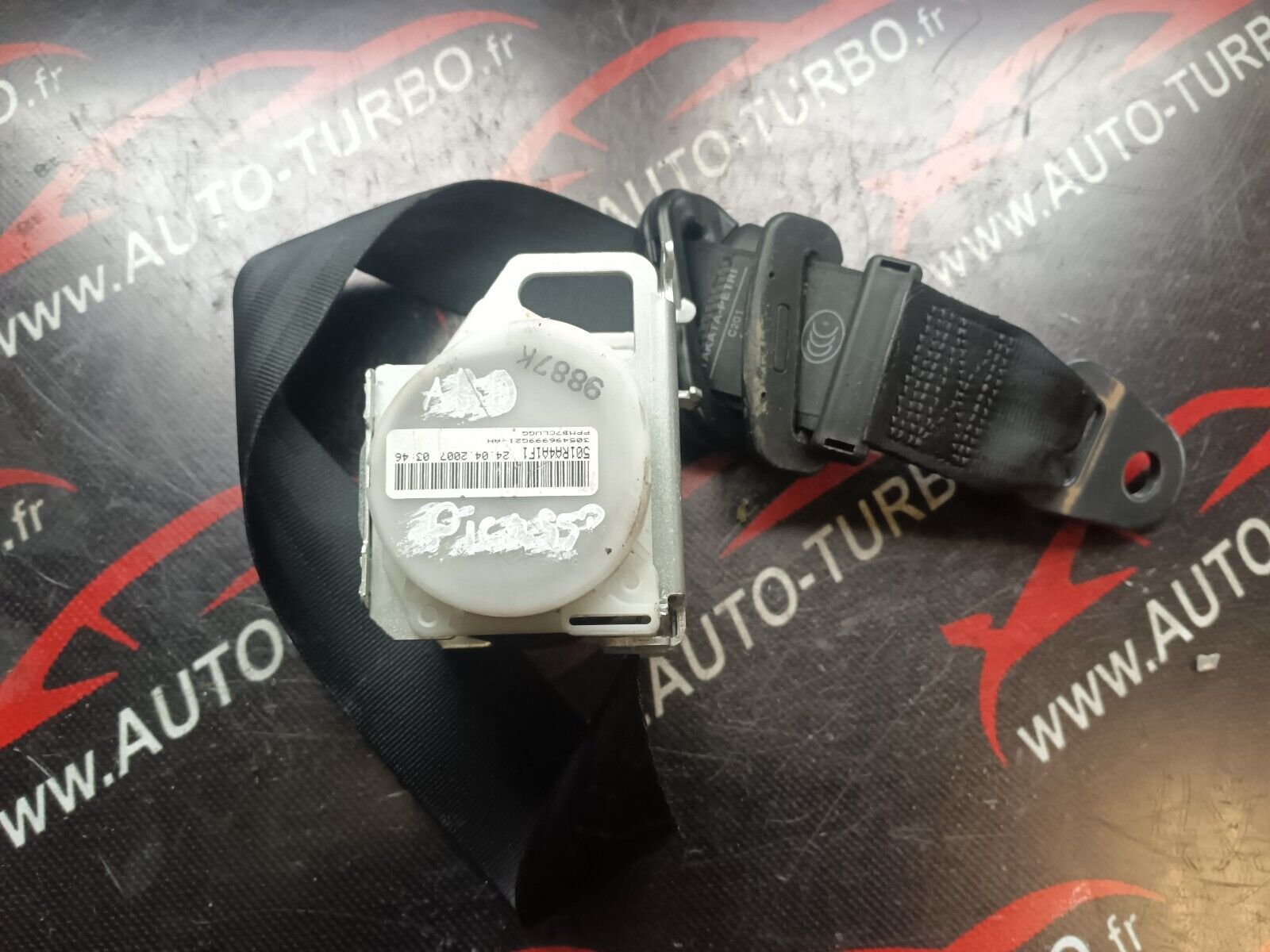 CEINTURE DE SECURITE ARRIERE GAUCHE CITROEN C4 PICASSO REFERENCE: 9654437877