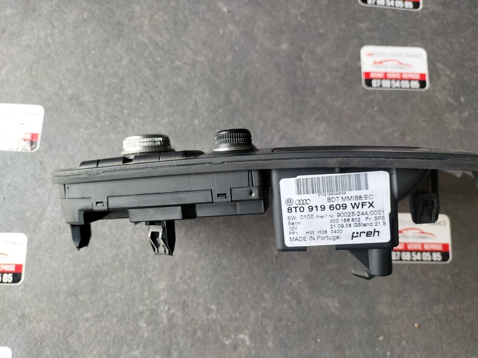 CONSOLE DES COMMANDES CENTRALE AUDI A5 COUPE 2009 . 8T0919609WFX