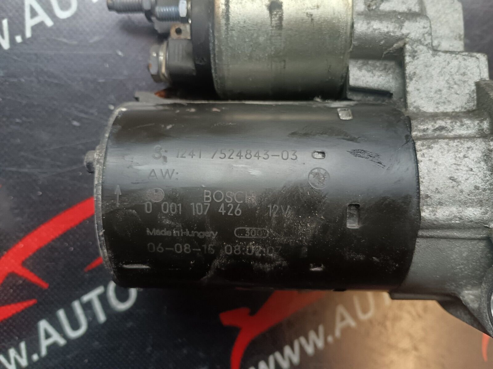 DEMARREUR  BMW  120 I E87 1241 7524843-03 , BOSCH 0001107426