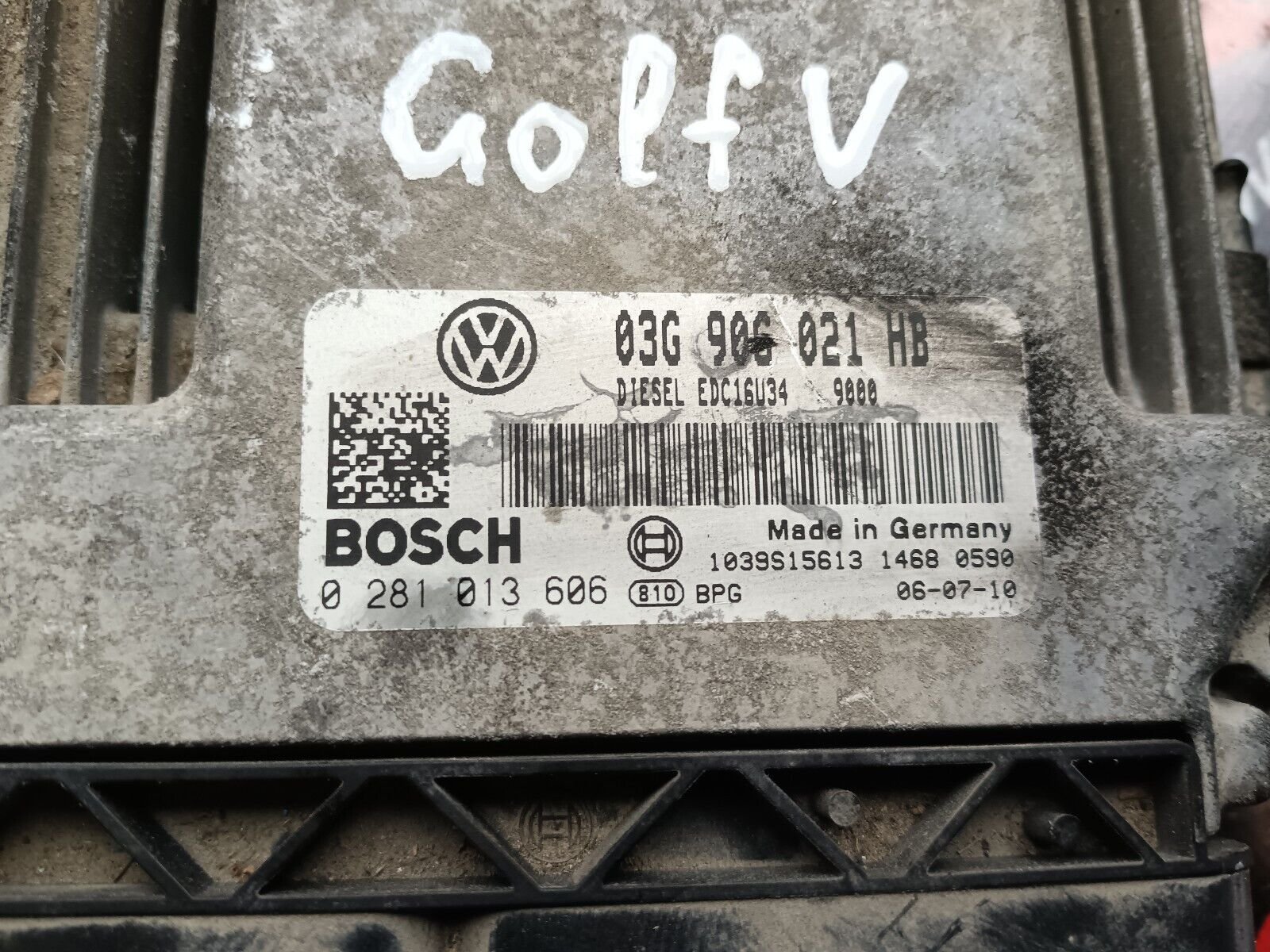 CALCULATEUR VOLKSWAGEN GOLF V 1.9TDI REFERENCE: 03G906021HB