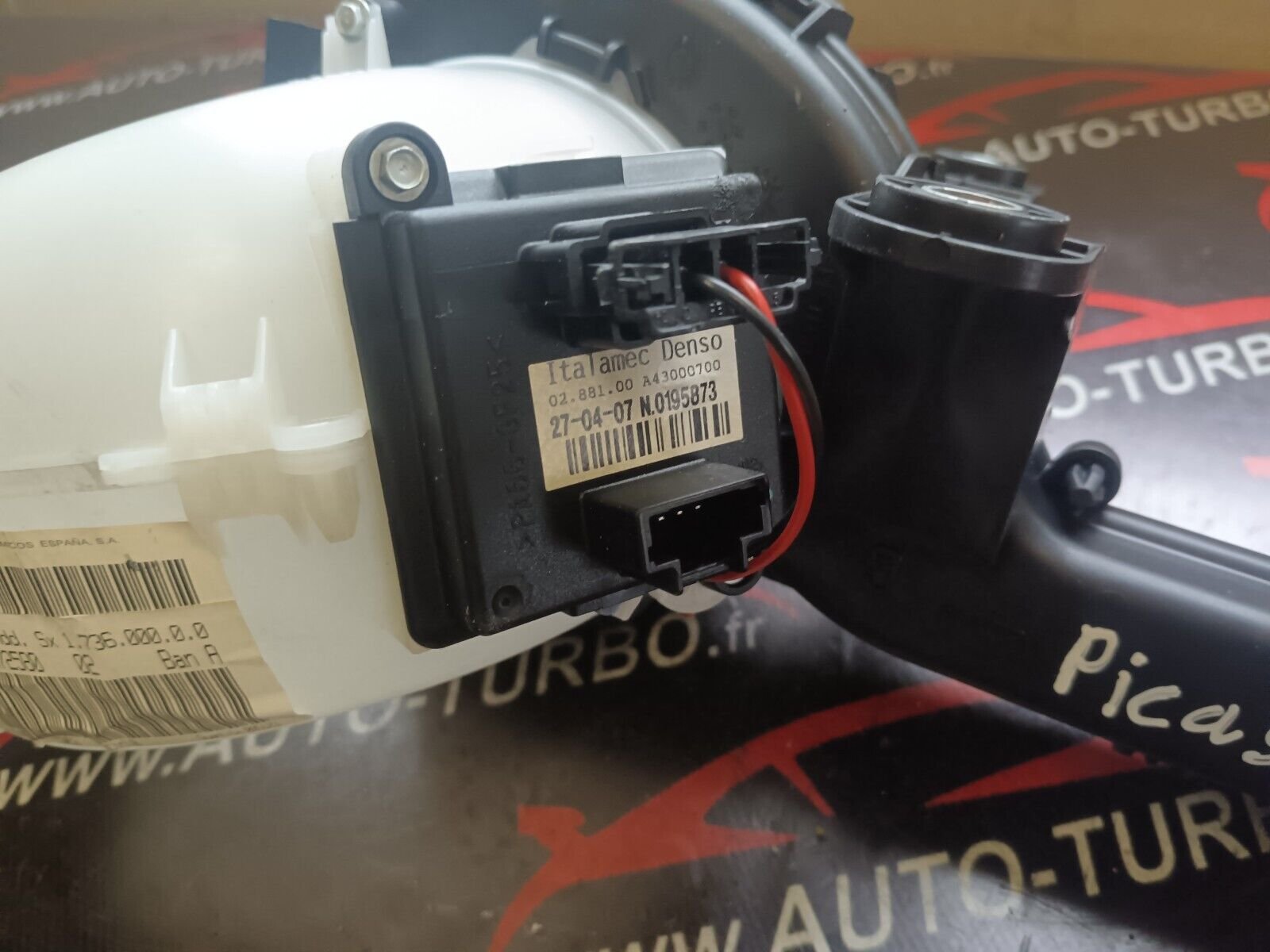 PULSEUR D'AIR AVANT GAUCHE CITROEN C4 PICASSO REFERENCE: 9650872580