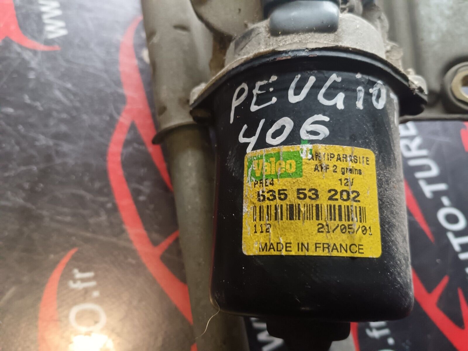 MOTEUR ESSUIE GLACE PEUGEOT 406 REFERENCE: 53553202