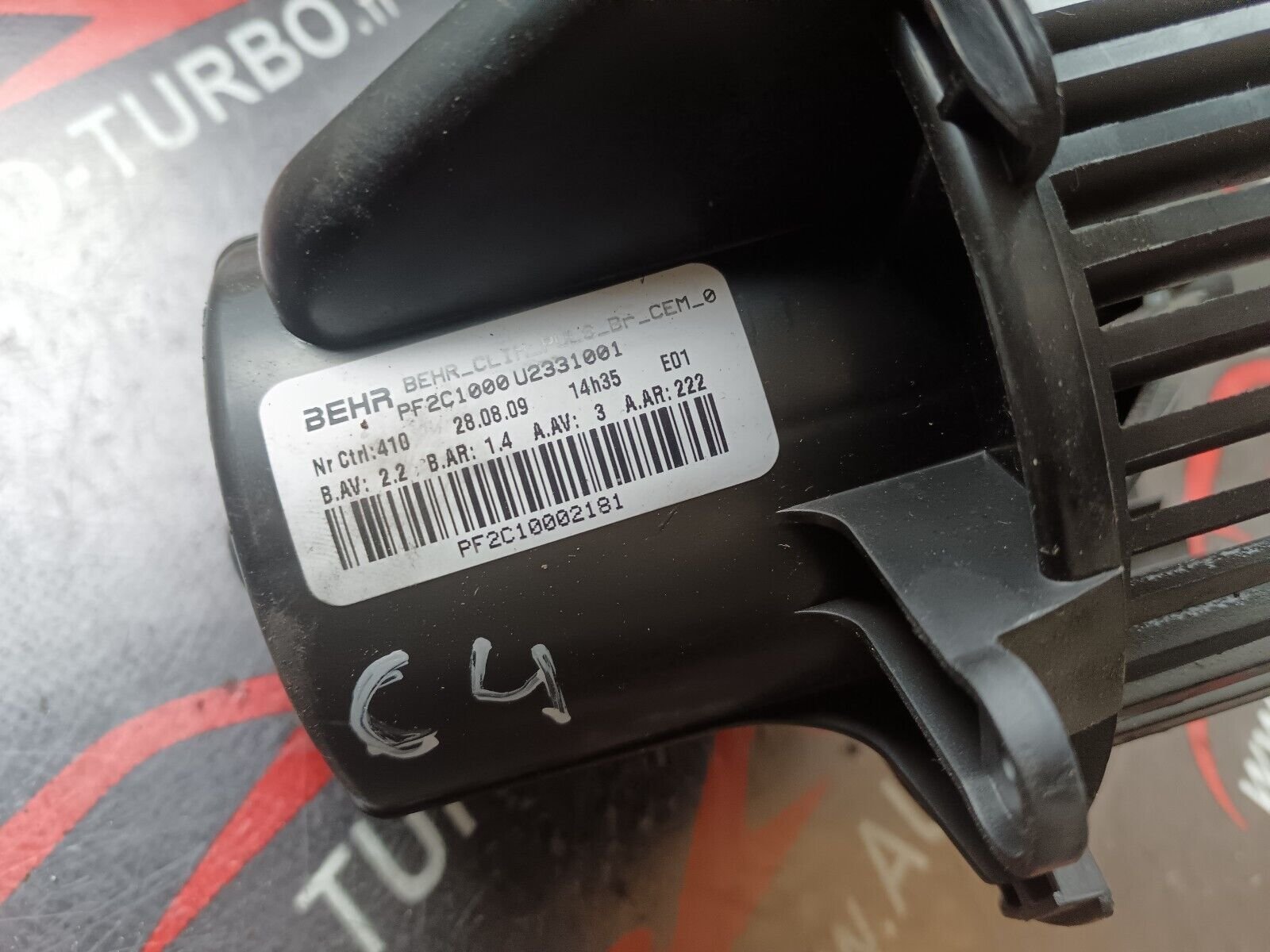 PULSEUR D'AIR CITROEN C4 COUPE REFERENCE: U2331001