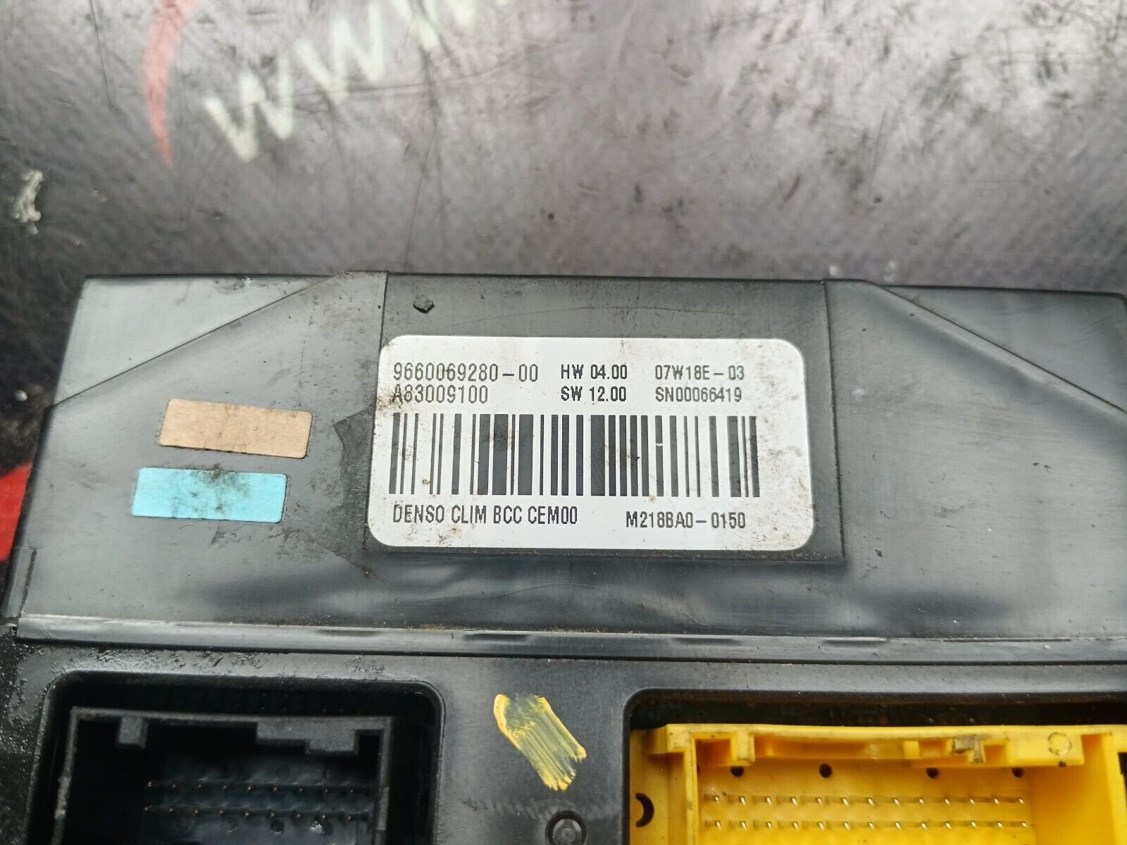 MODULE COMMANDE CLIMATISATION  CITROEN C4 PICASSO REFERENCE: 9660069280