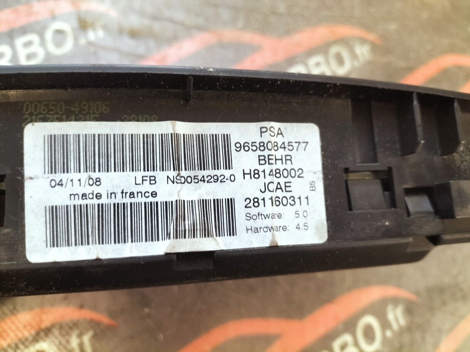 COMMANDES CHAUFFAGE CLIMATISATION CITROEN C4 9658084577