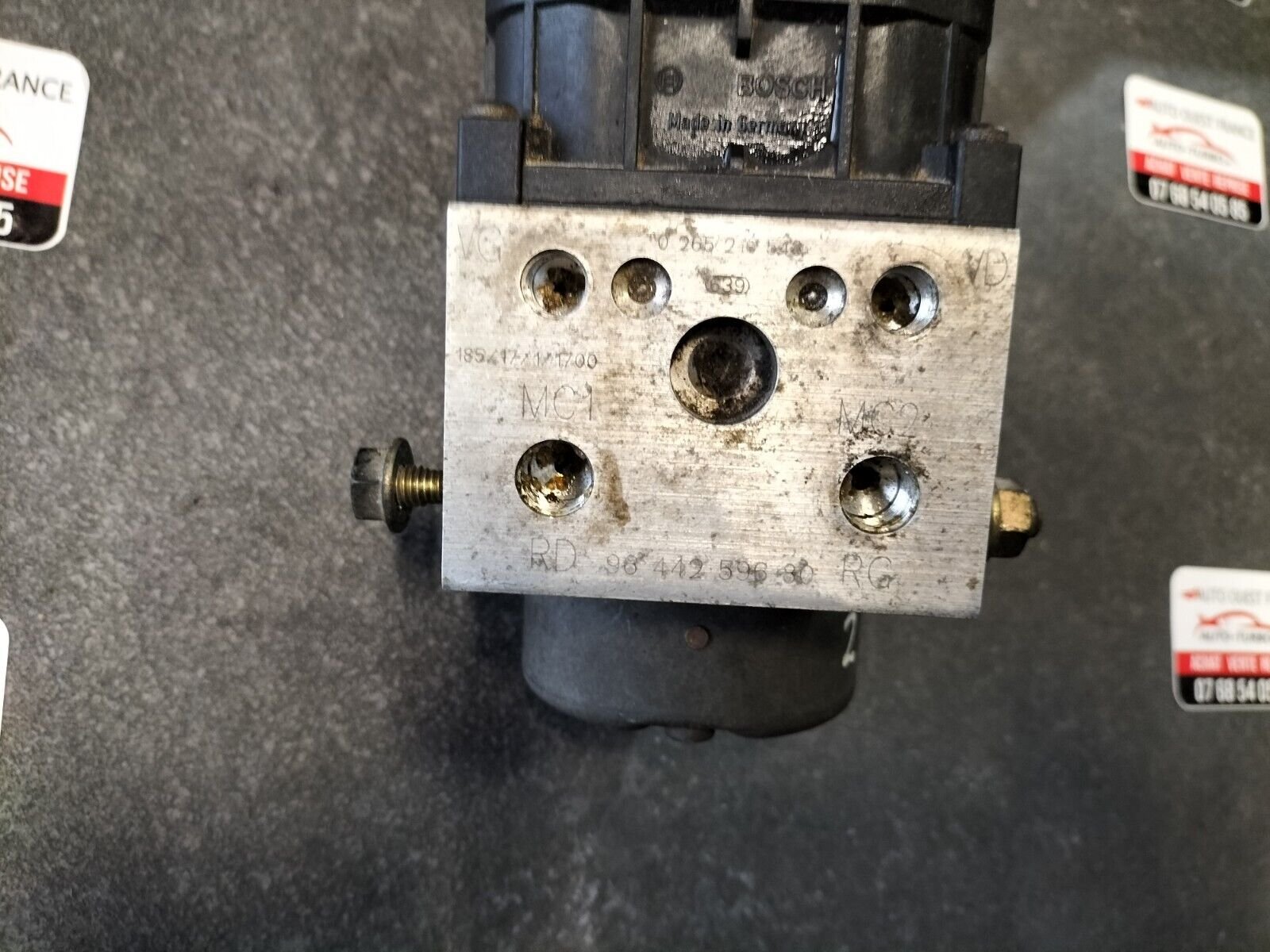 BLOCK ABS PEUGEOT 406 2L HDI 90-110 CH BOSCH 0265210543, 9644259680