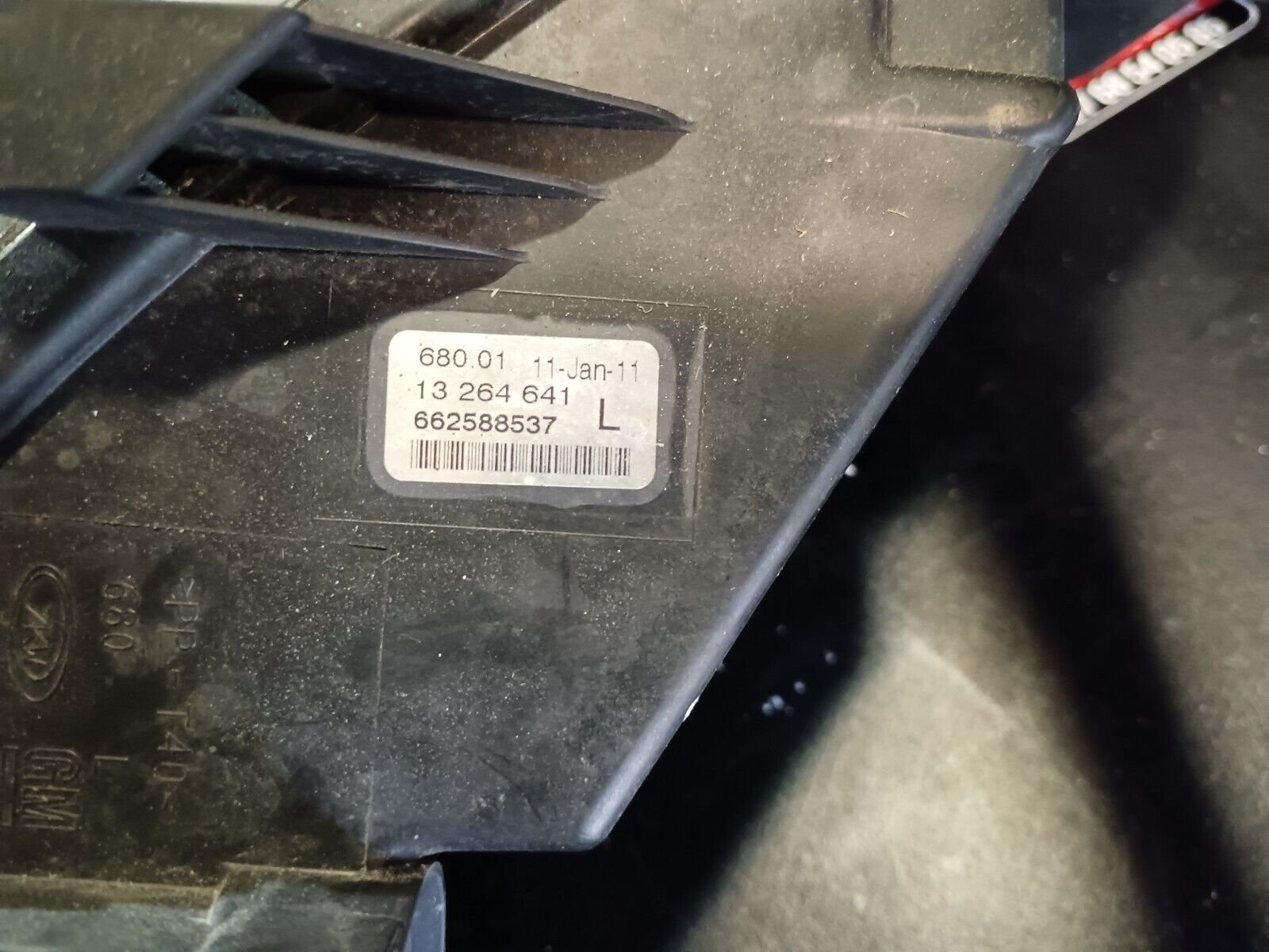 FEU ANTIBROUILLARD AVANT GAUCHE OPEL ASTRA J REFERENCE:  662588537