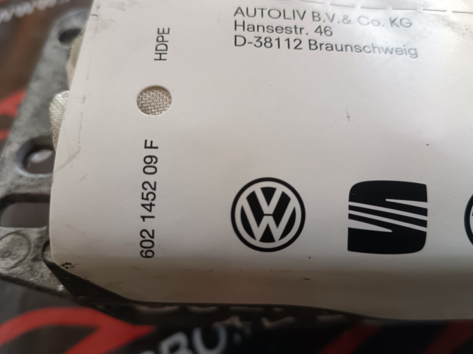 AIR BAG PASSAGER VOLKSWAGEN GOLF V REFERENCE: 26034305, 602145209