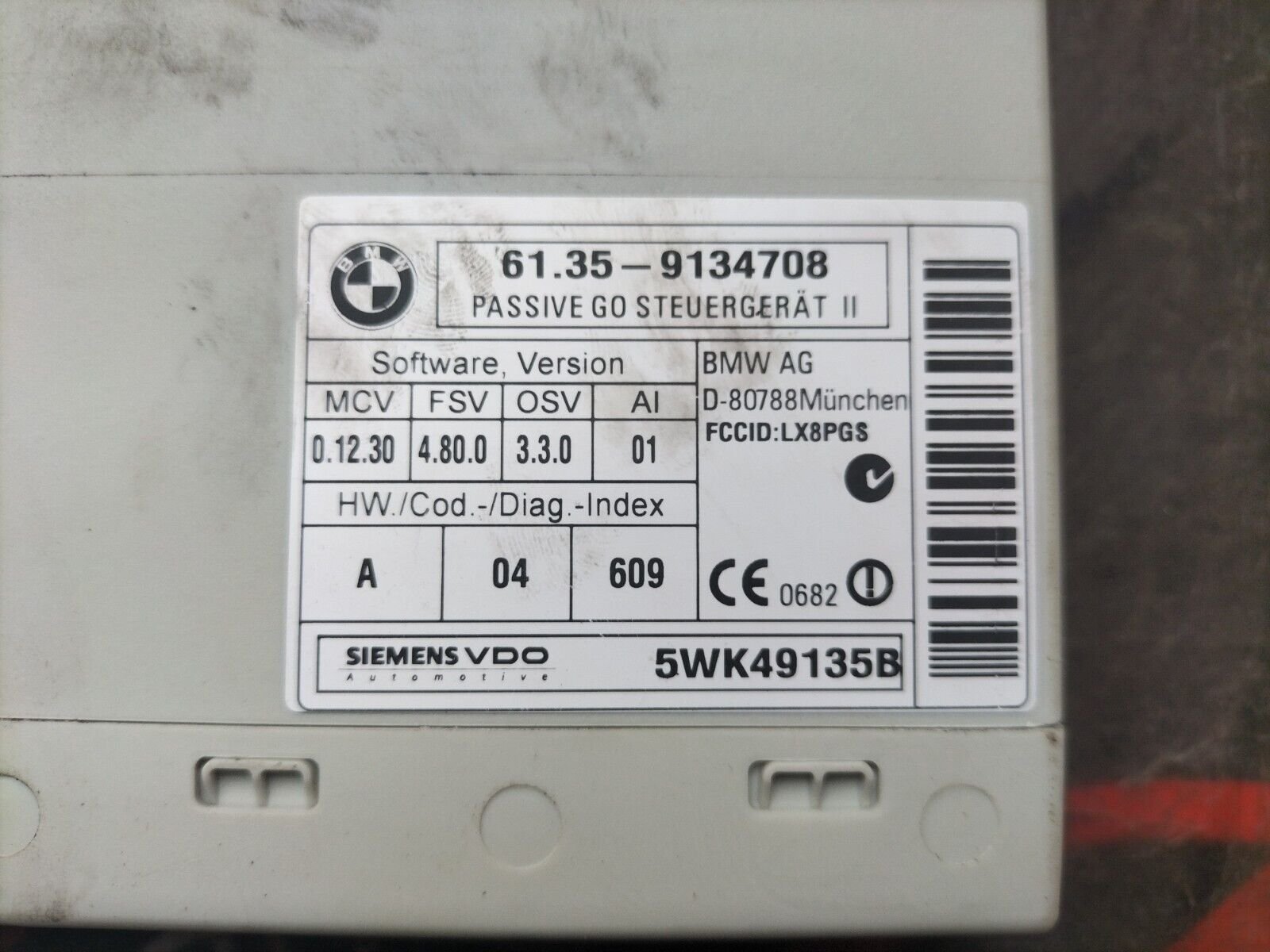 CALCULATEUR CONFORT BMW E87 6135 9134708