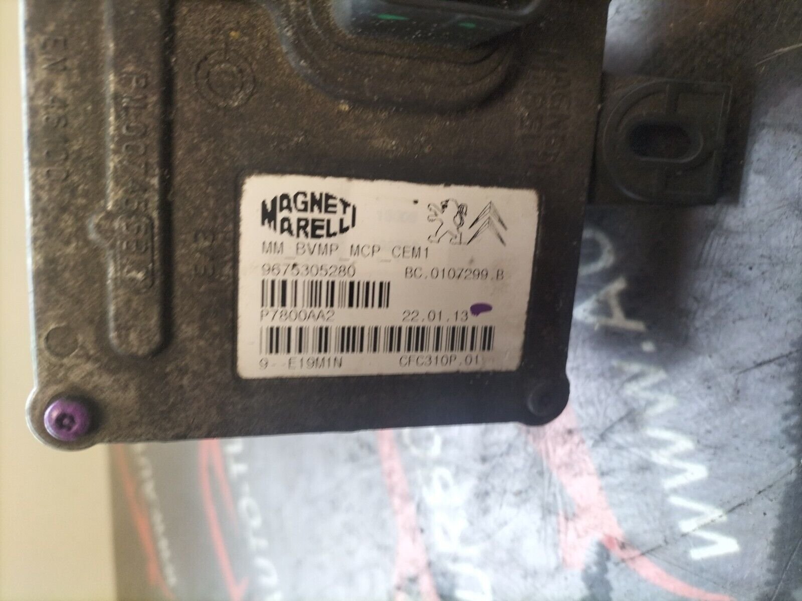 CALCULATEUR BOITE DE VITESSE CITROEN C4 PICASSO 1.6 HDI 9675305280