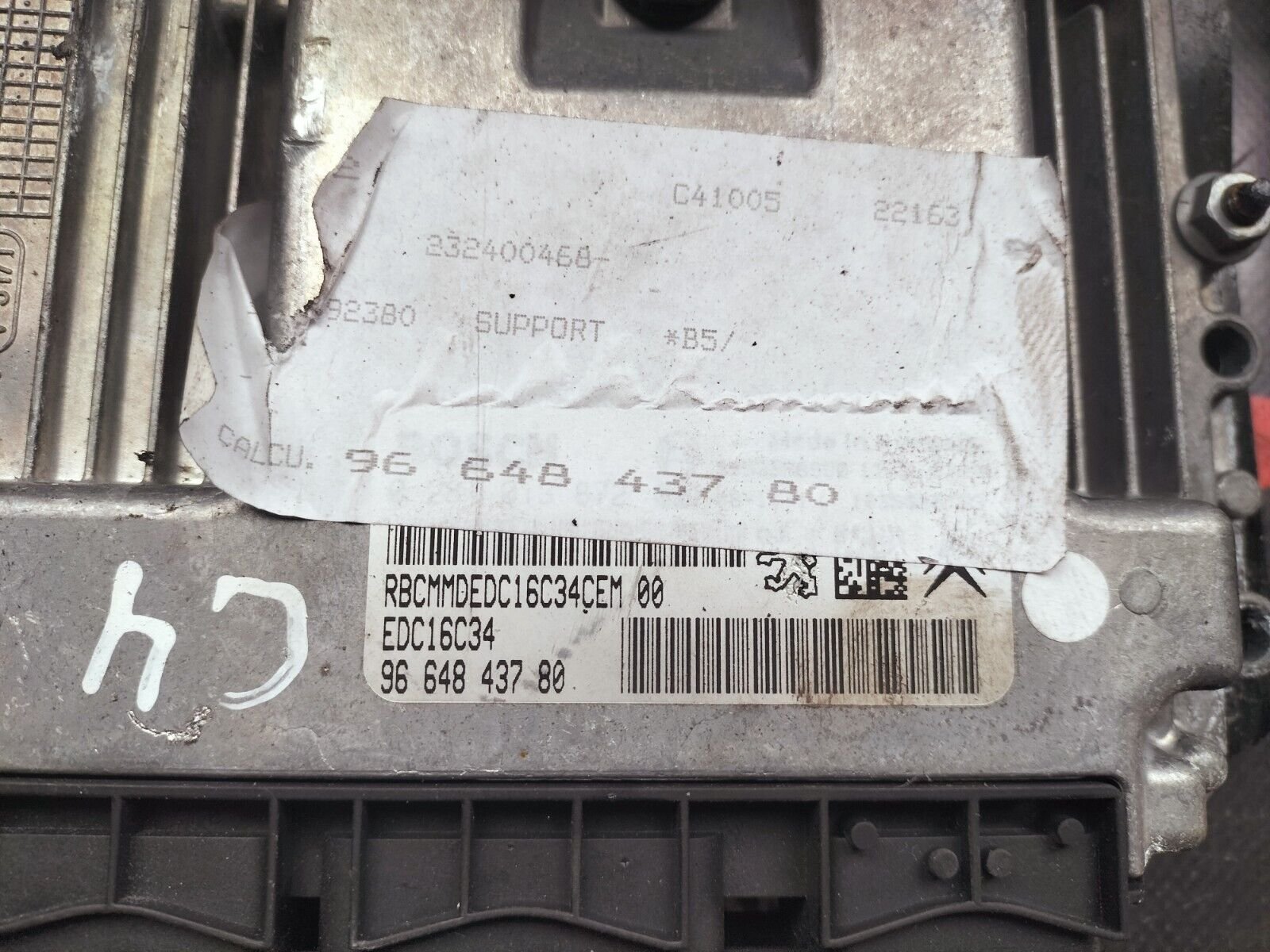 KIT DE DEMARRAGE CITROEN C4 1.6 HDI BVA 110  EDC16C34CEM 9664843780, 9664706280