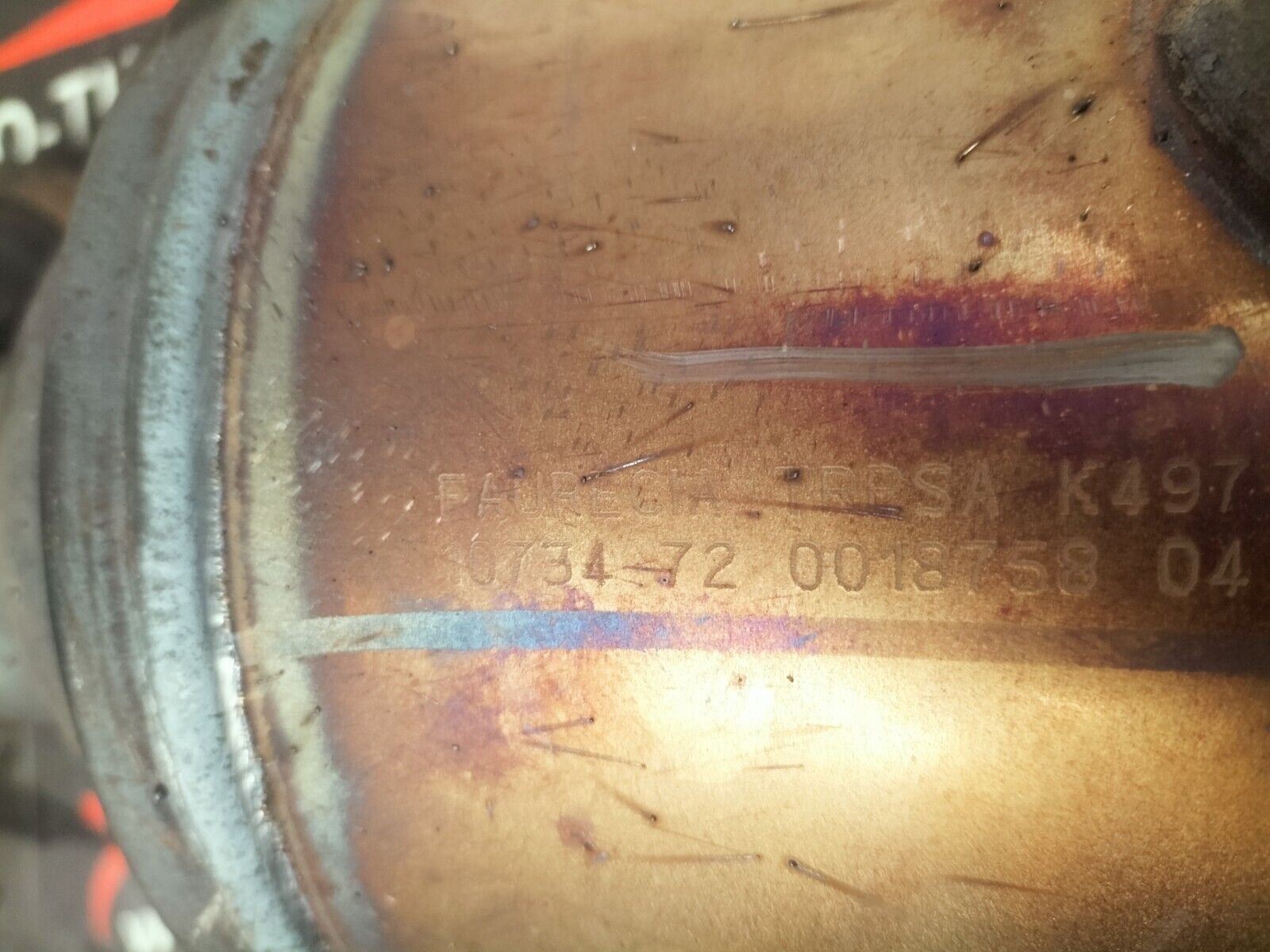 KIT ECHAPPEMENT FAP CATALYSEUR PSA  1.6 HDI 110 CH TRPSA K497