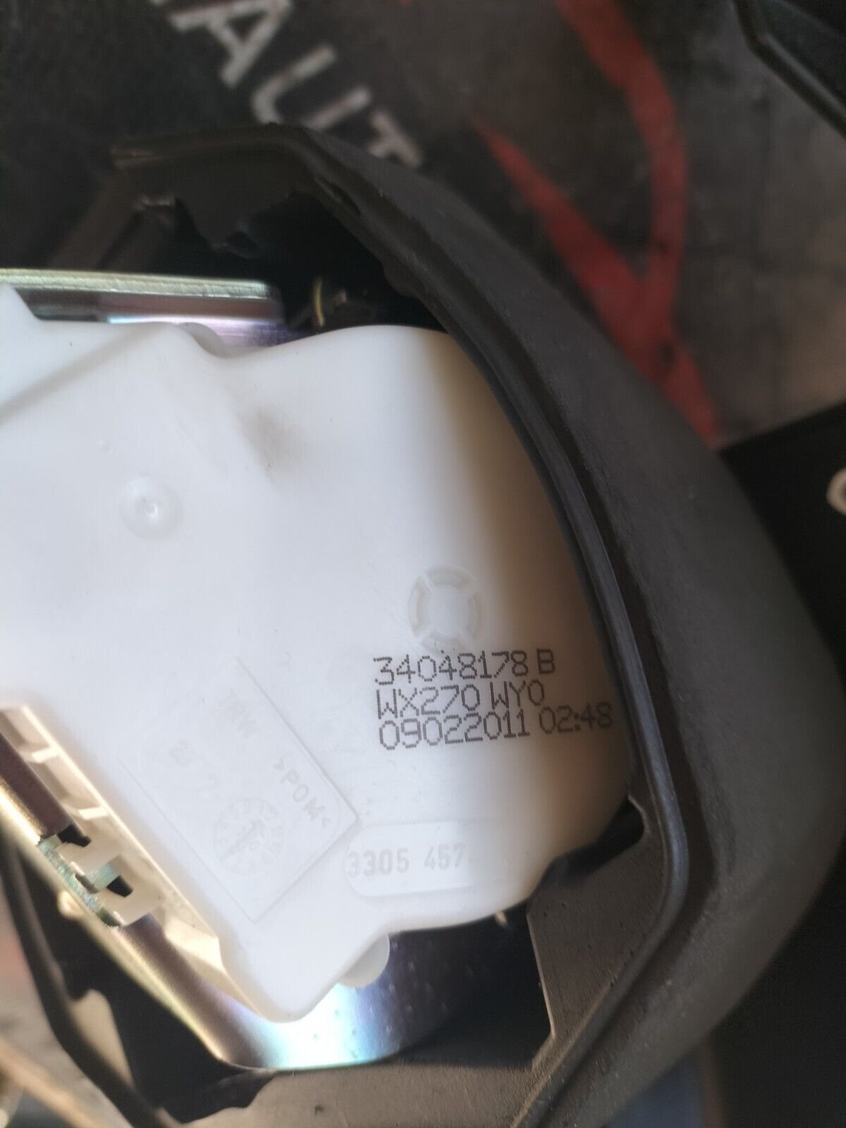 CEINTURE DE SECURITE ARRIERE GAUCHE CITROEN DS3 34048178B