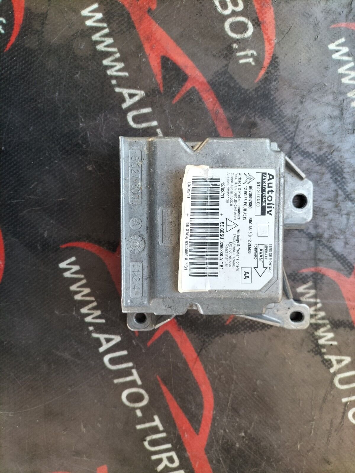 CALCULATEUR AIRBAG  CITROEN DS3 9673657880 AUTOLIV 618300400