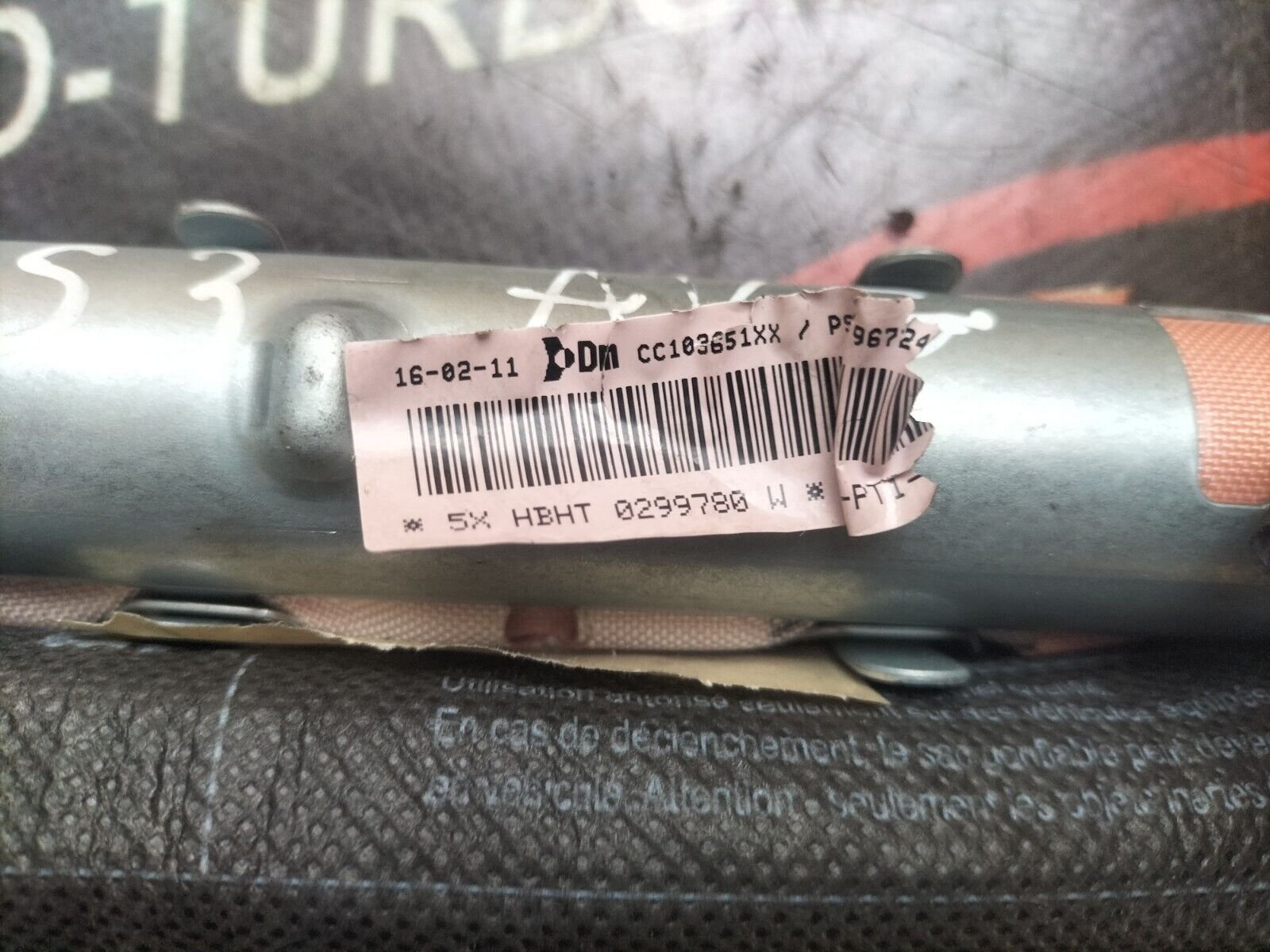 AIRBAG RIDEAU  GAUCHE CITROEN DS3  1.6 THP  9672465380