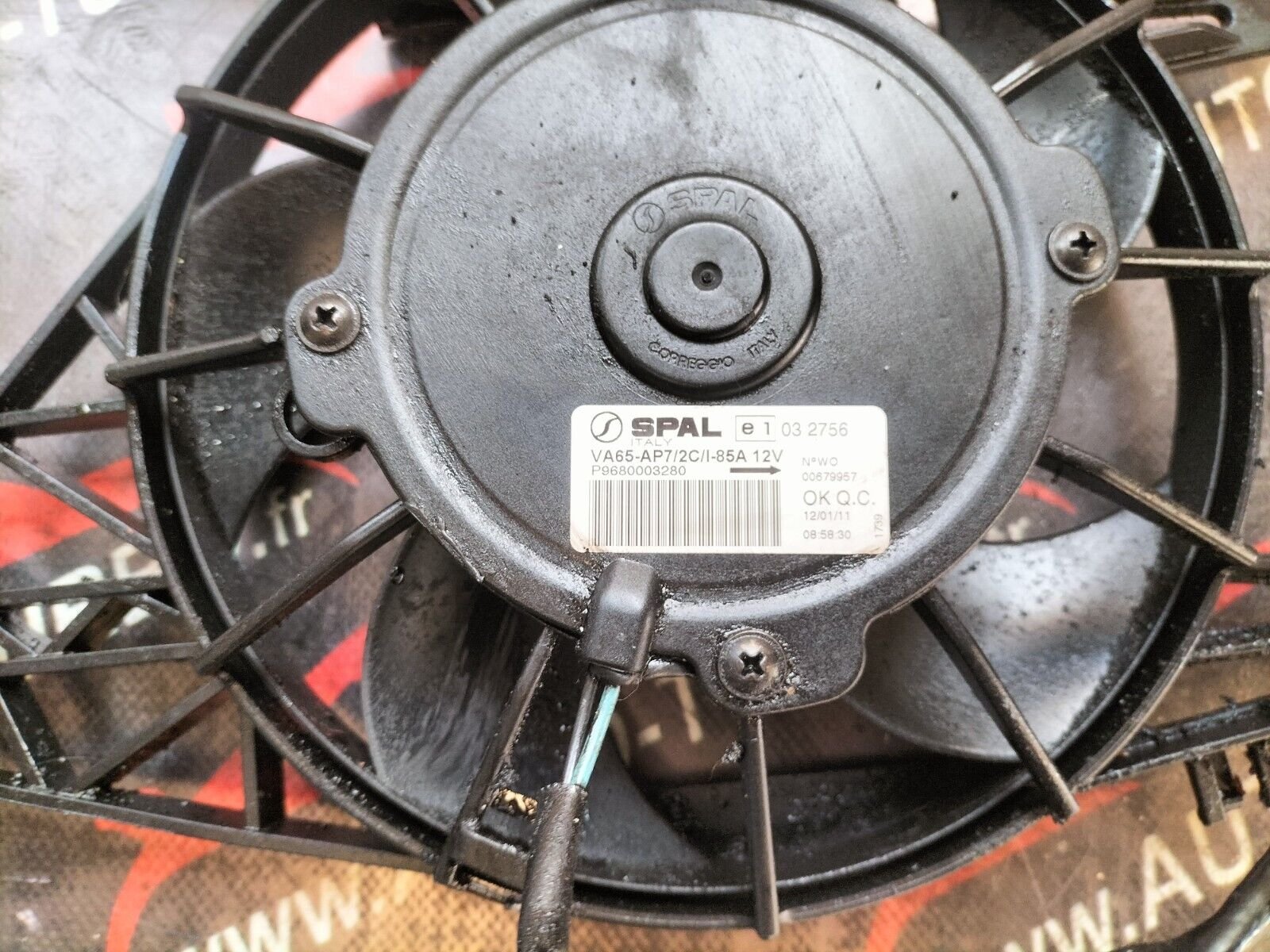 VENTILATEUR DE REFROIDISSEMENT INTERCOOLER  CITROEN DS3 1.6 THP 9680003280