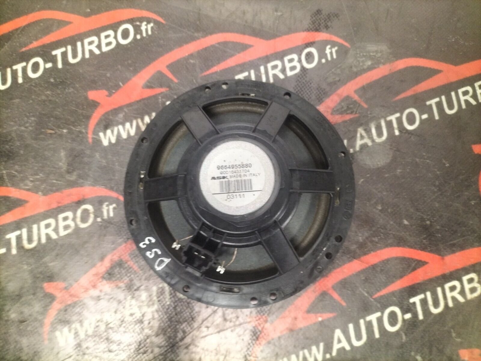 HAUT PARLEUR AVANT GAUCHE  CITROEN DS3 1.6 THP 156 CH 9664955880